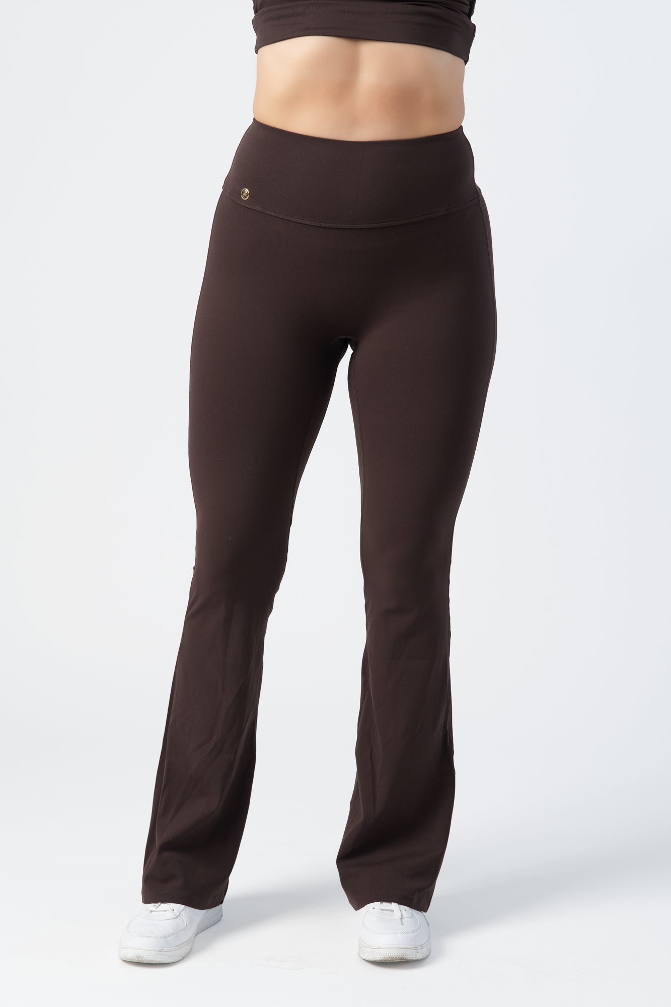 Core Flare Tights - Dark Brown