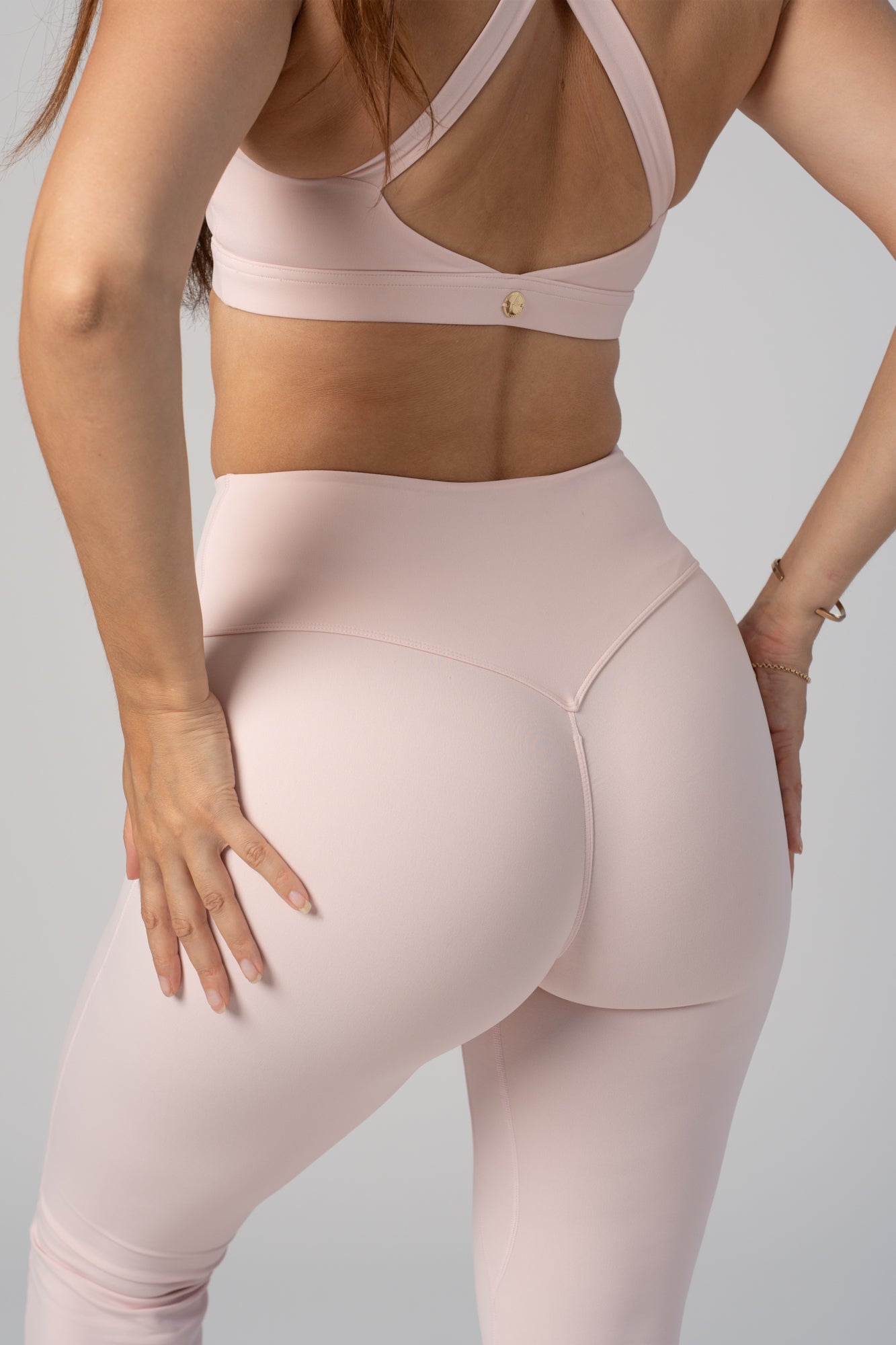Core Flare Tights - Blush Pink