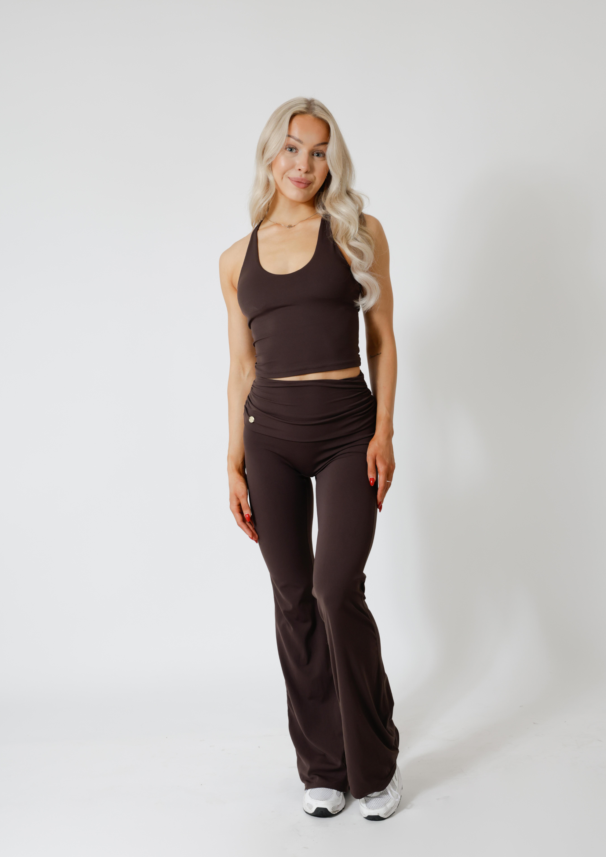 Core Strappy Tank - Dark Brown