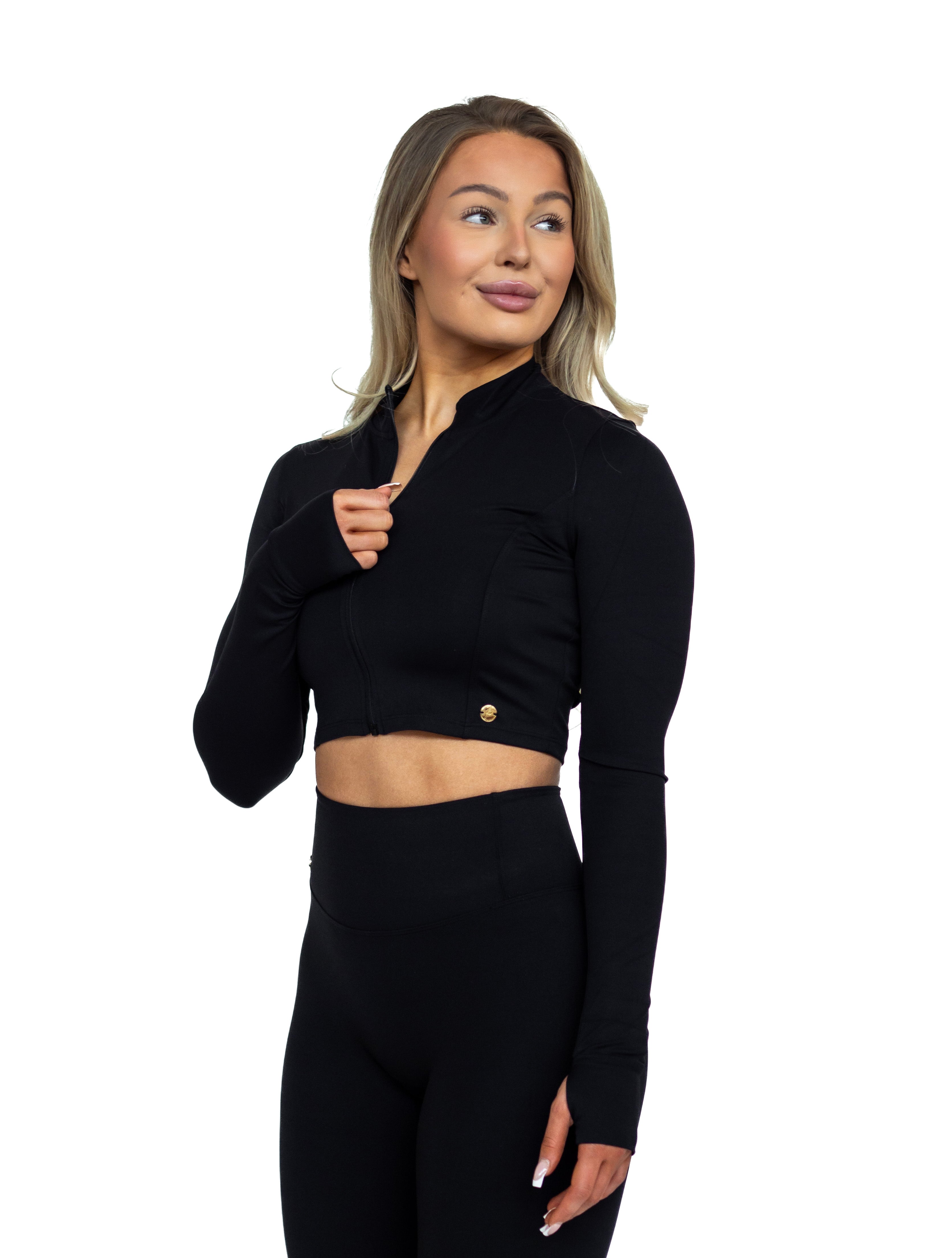 Core Zipper Jacket - Black