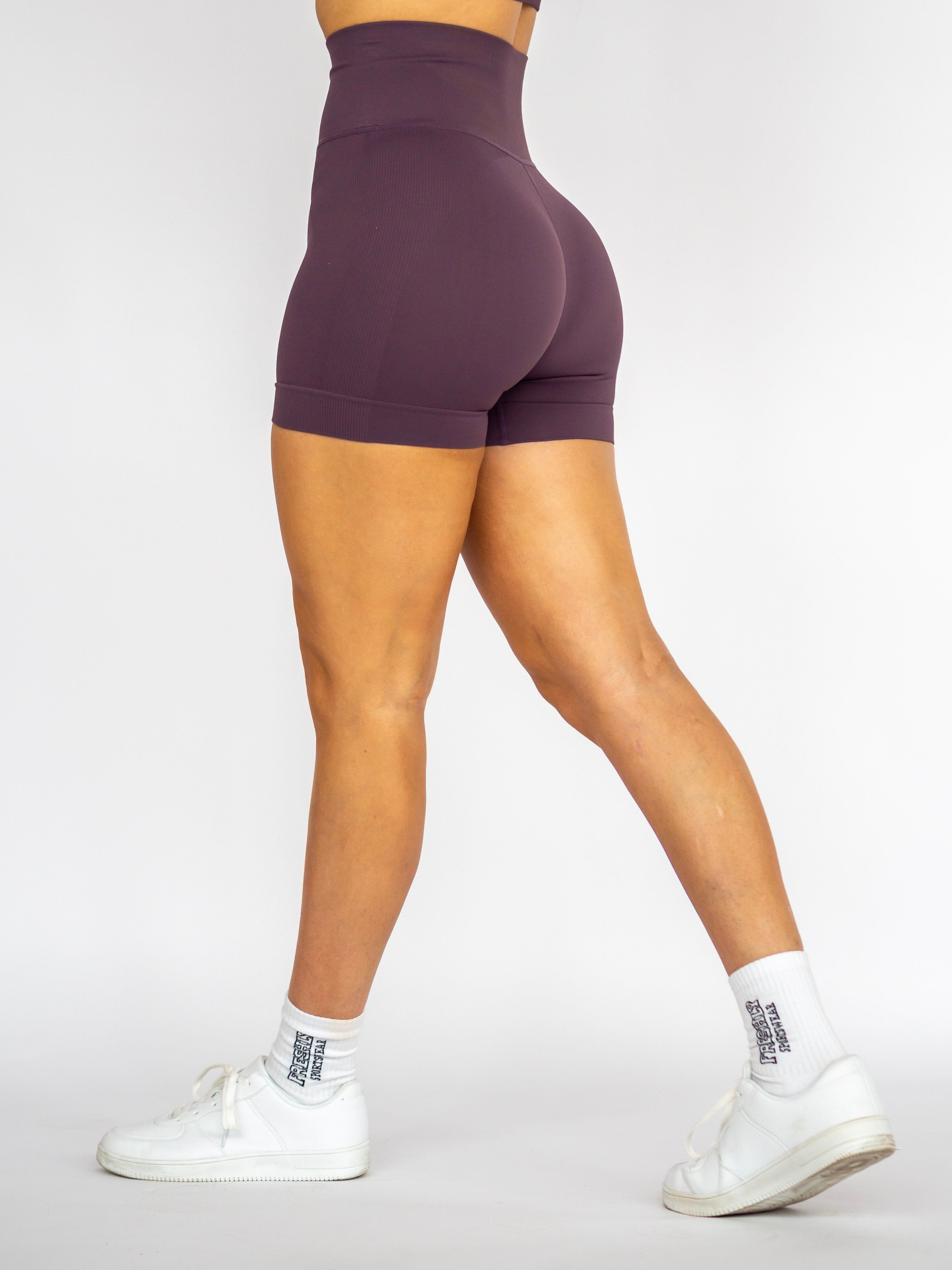 Everyday Ribbed Shorts - Misty Lilac