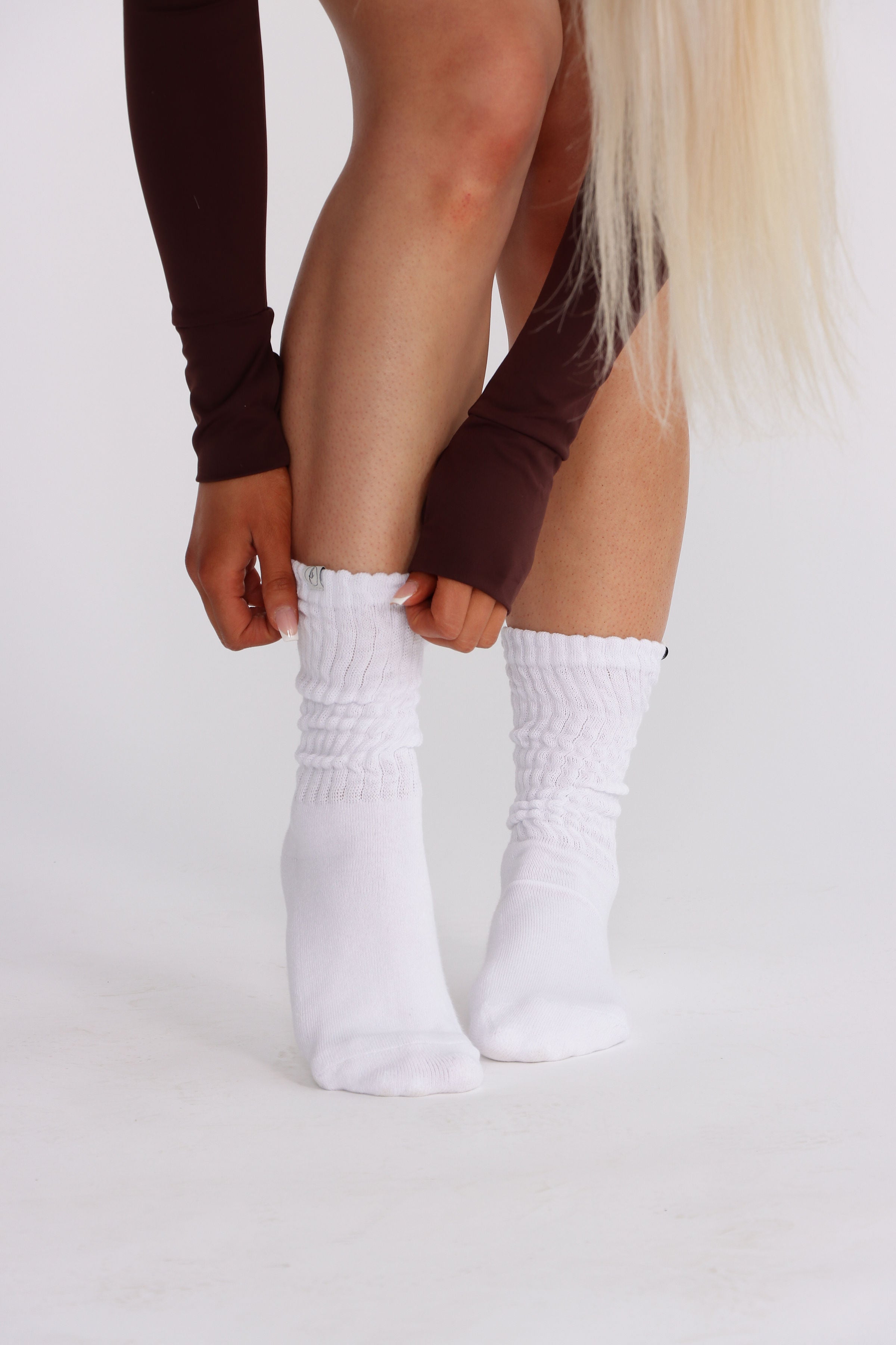 FRESHLY Scrunch Socks - White