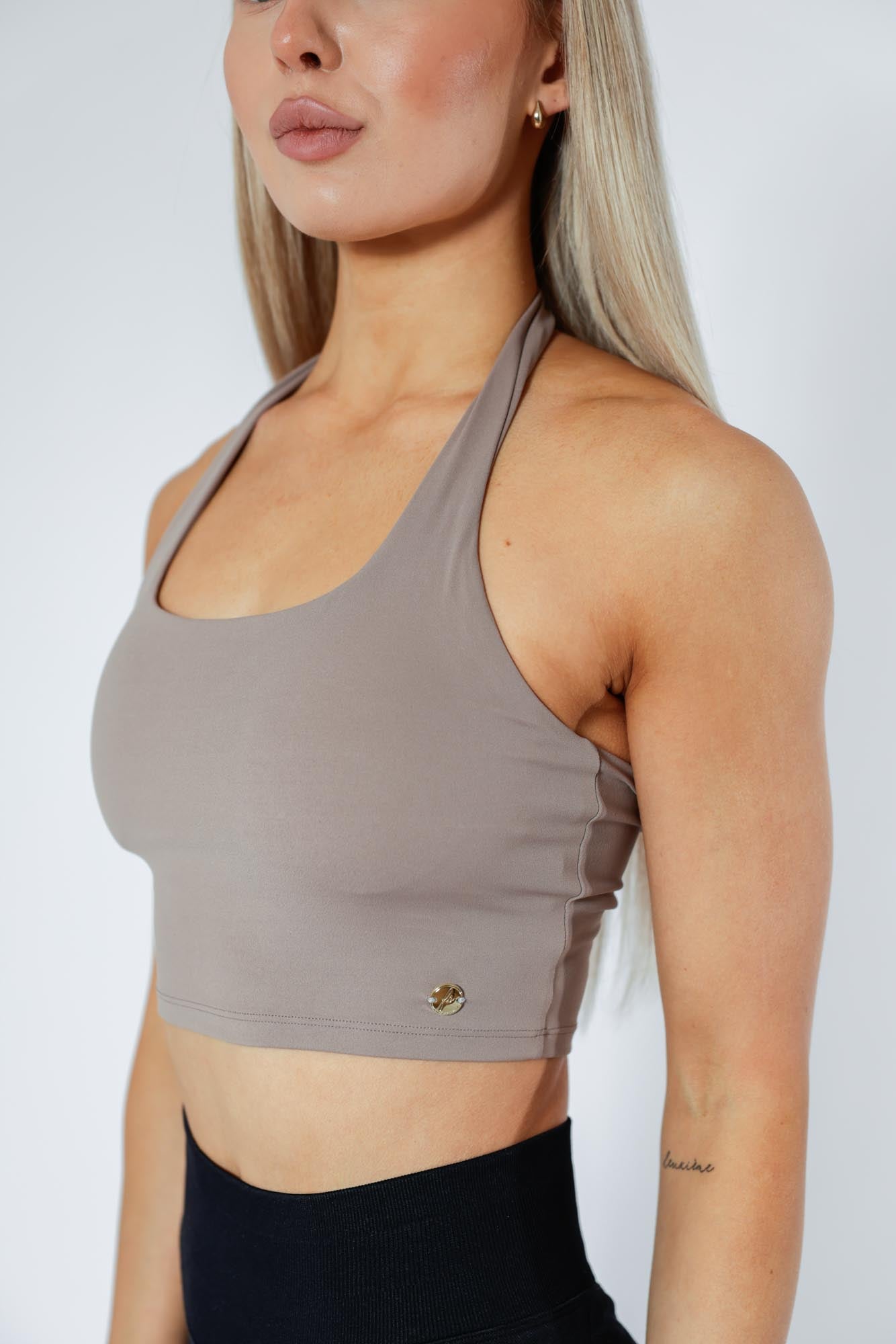 Halterneck Top - Mocha