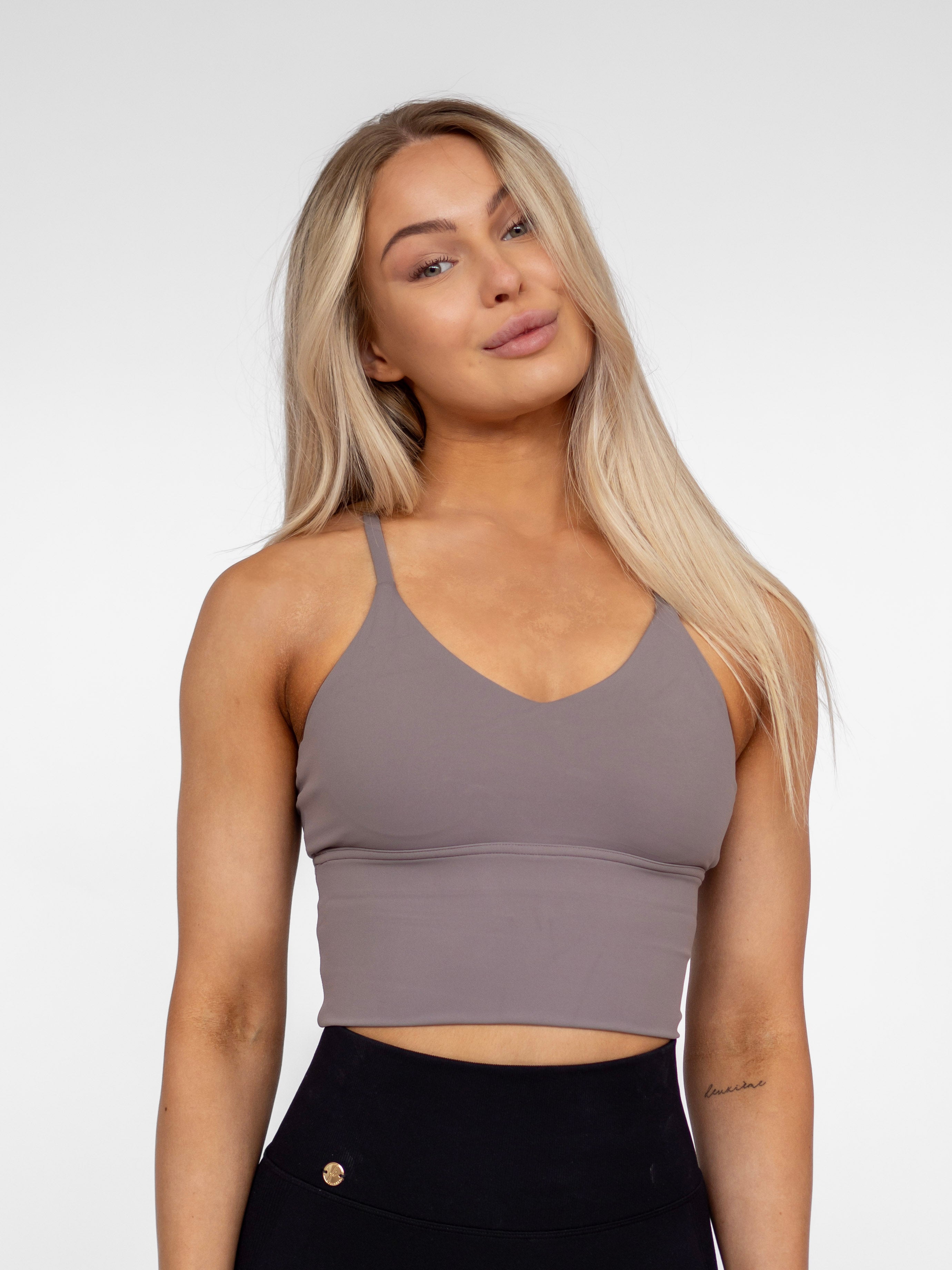 Perfect Back Top - Misty Taupe
