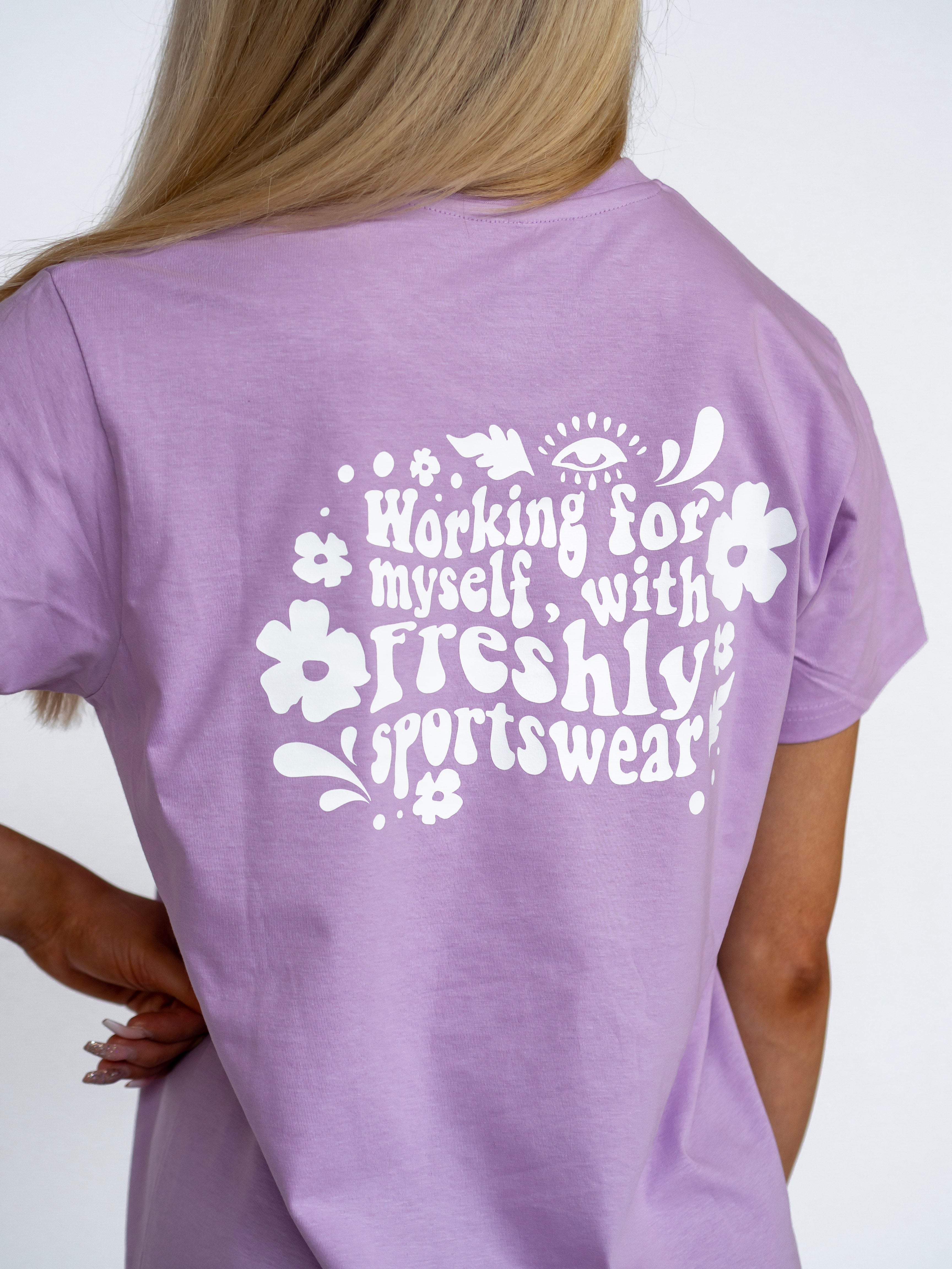 PUMP COVER OVERSIZED TEE - Groove Mauve