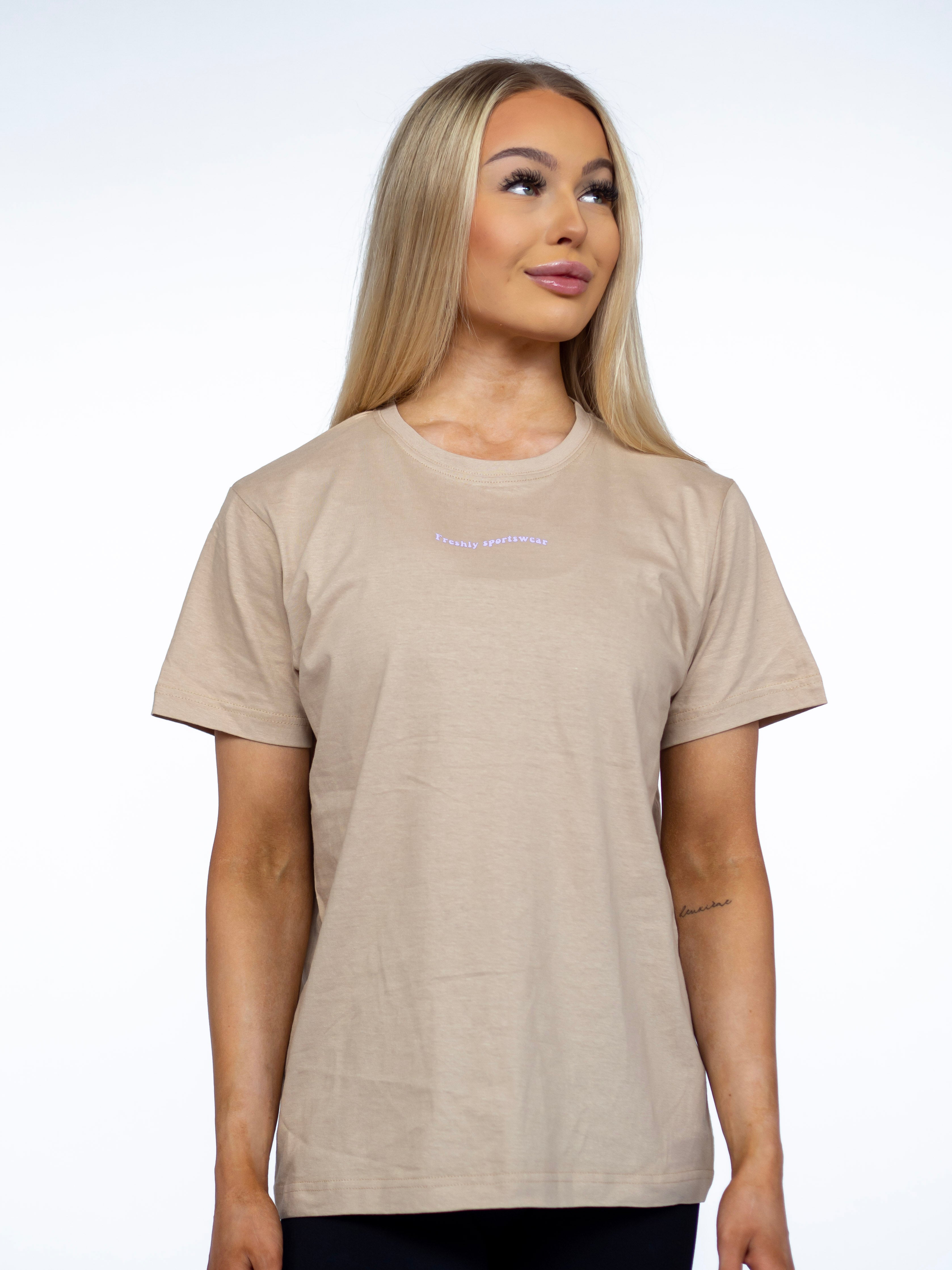 PUMP COVER OVERSIZED TEE - Groove Sand