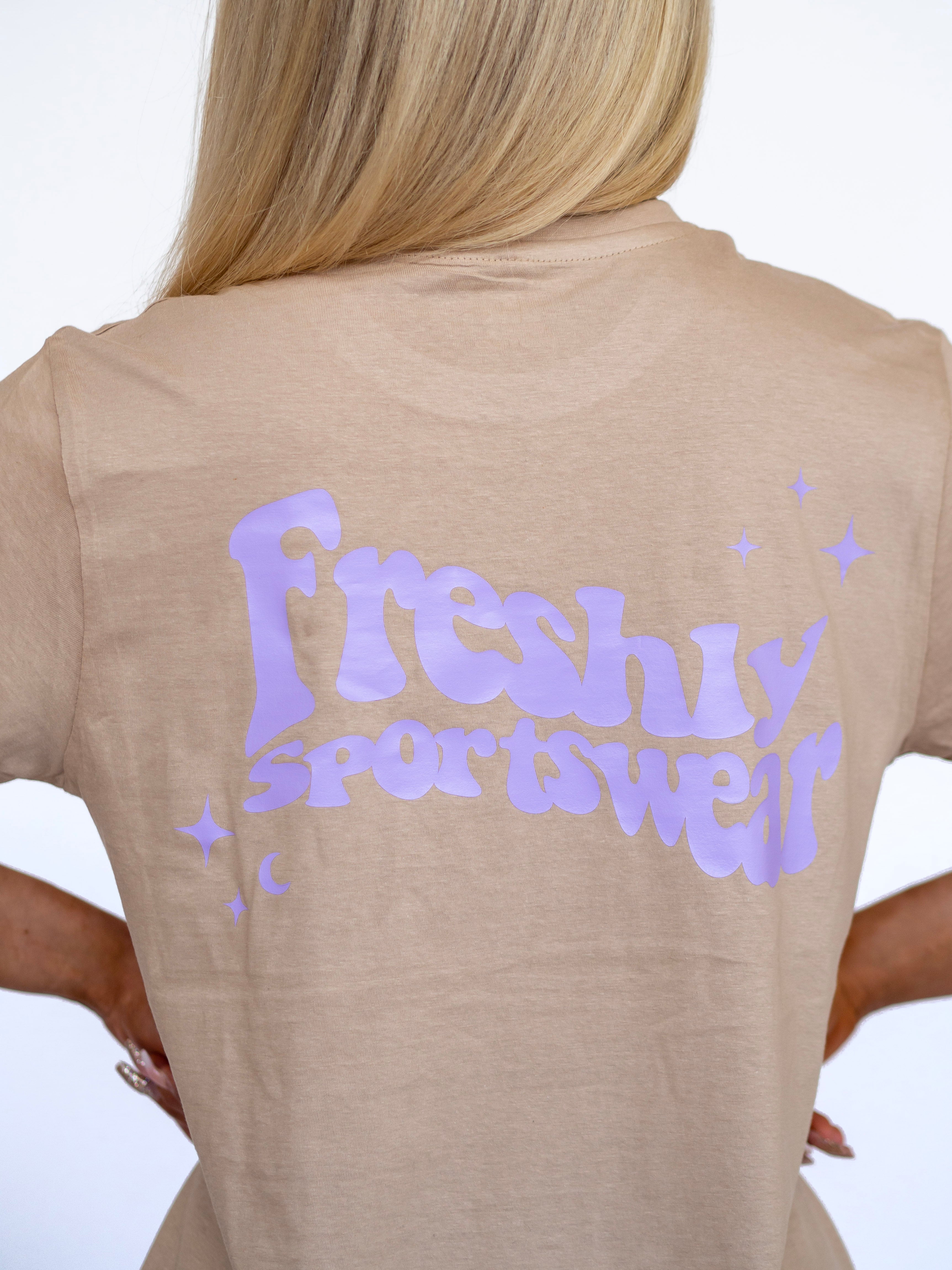 PUMP COVER OVERSIZED TEE - Groove Sand