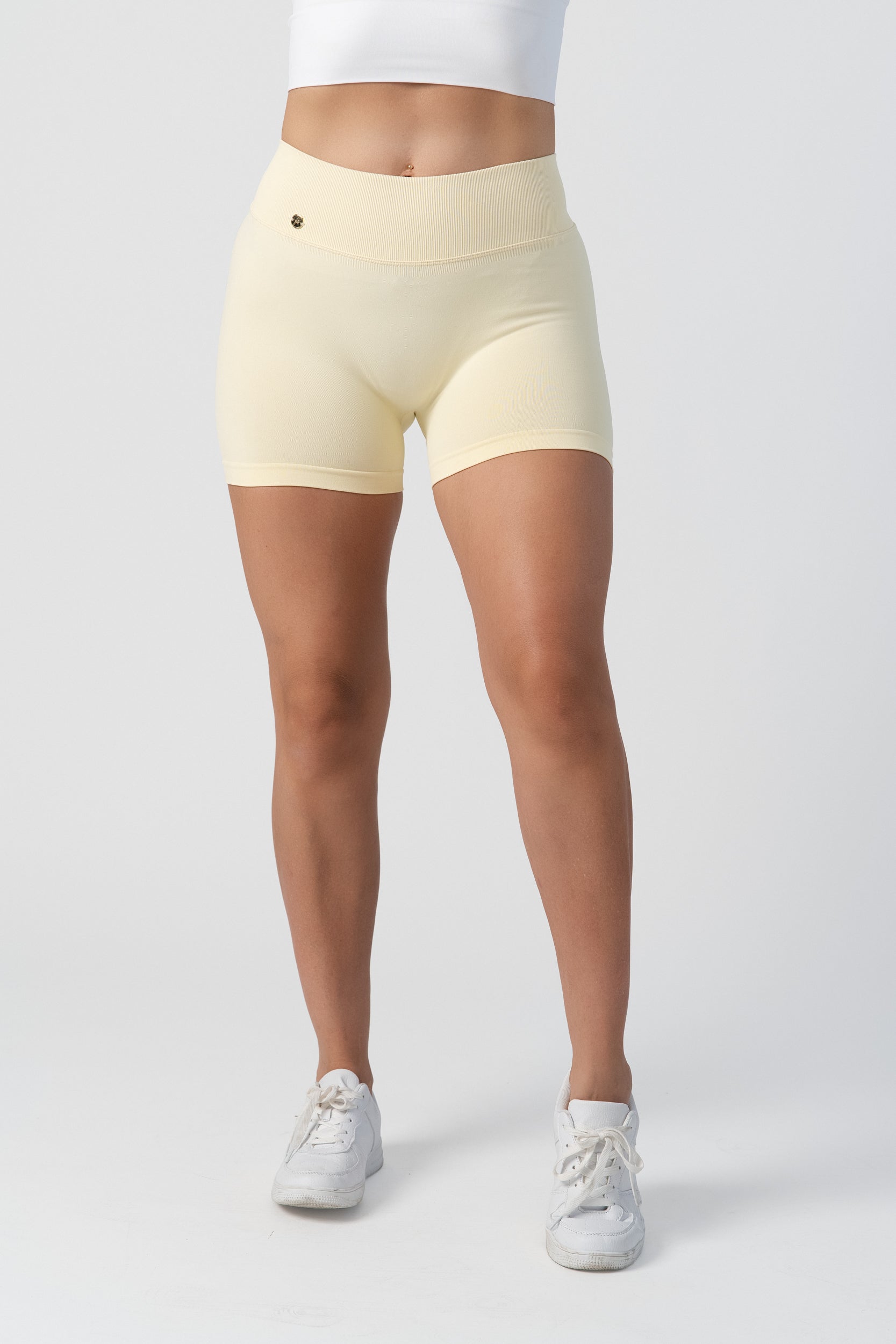 V-Waist Shorts - Butter Yellow