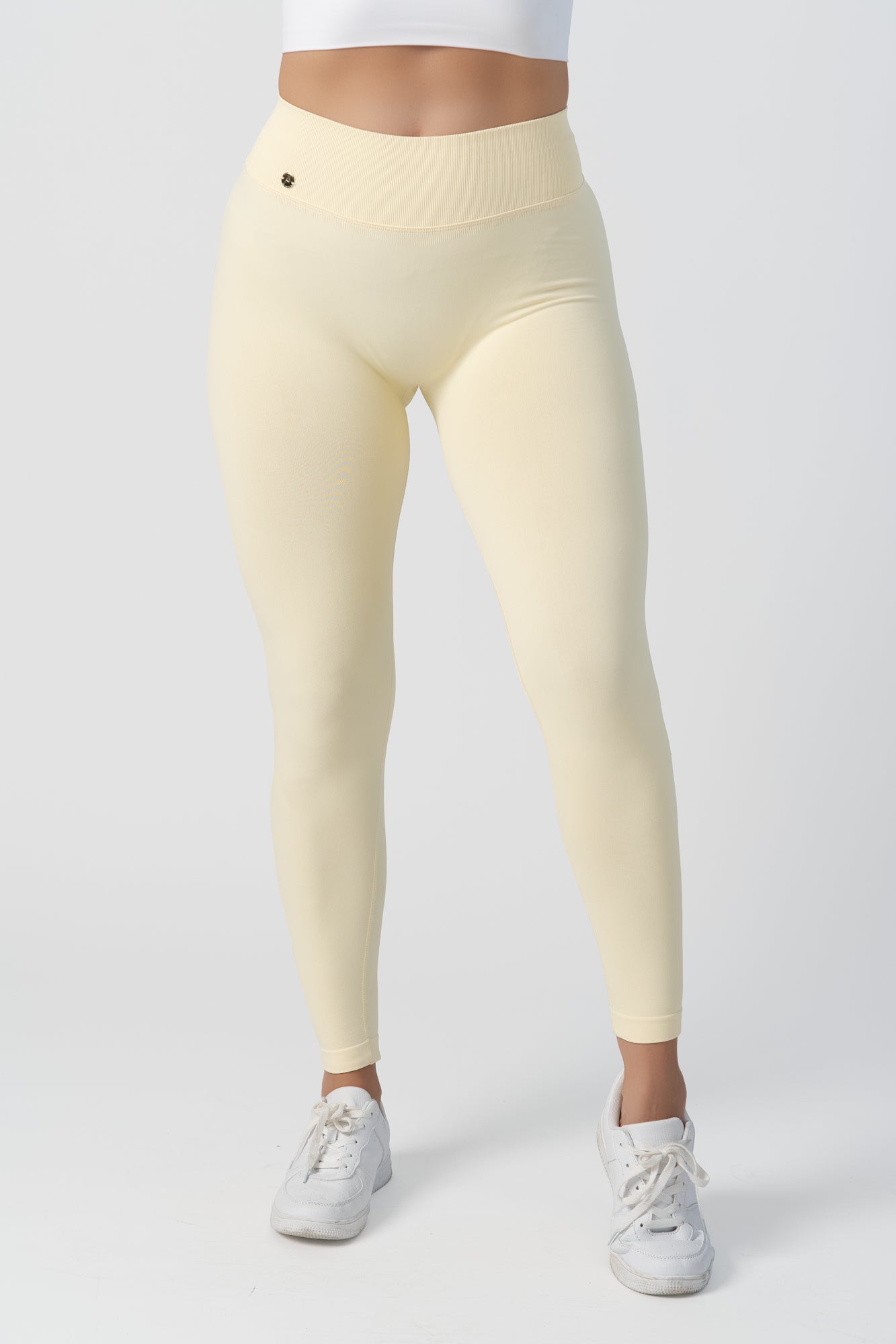 V-Waist Tights - Butter Yellow