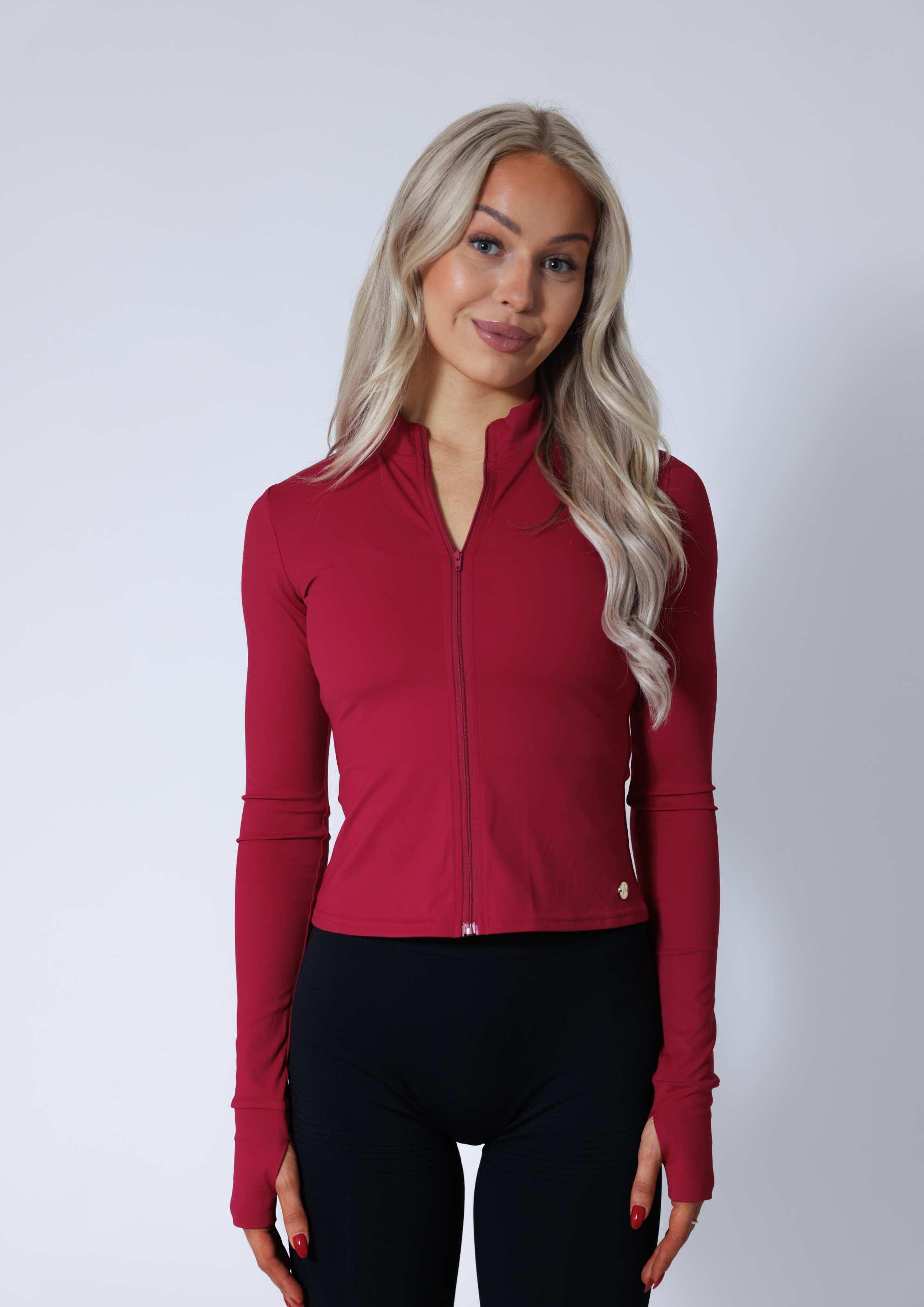 Zip Up Jacket - Raspberry Red