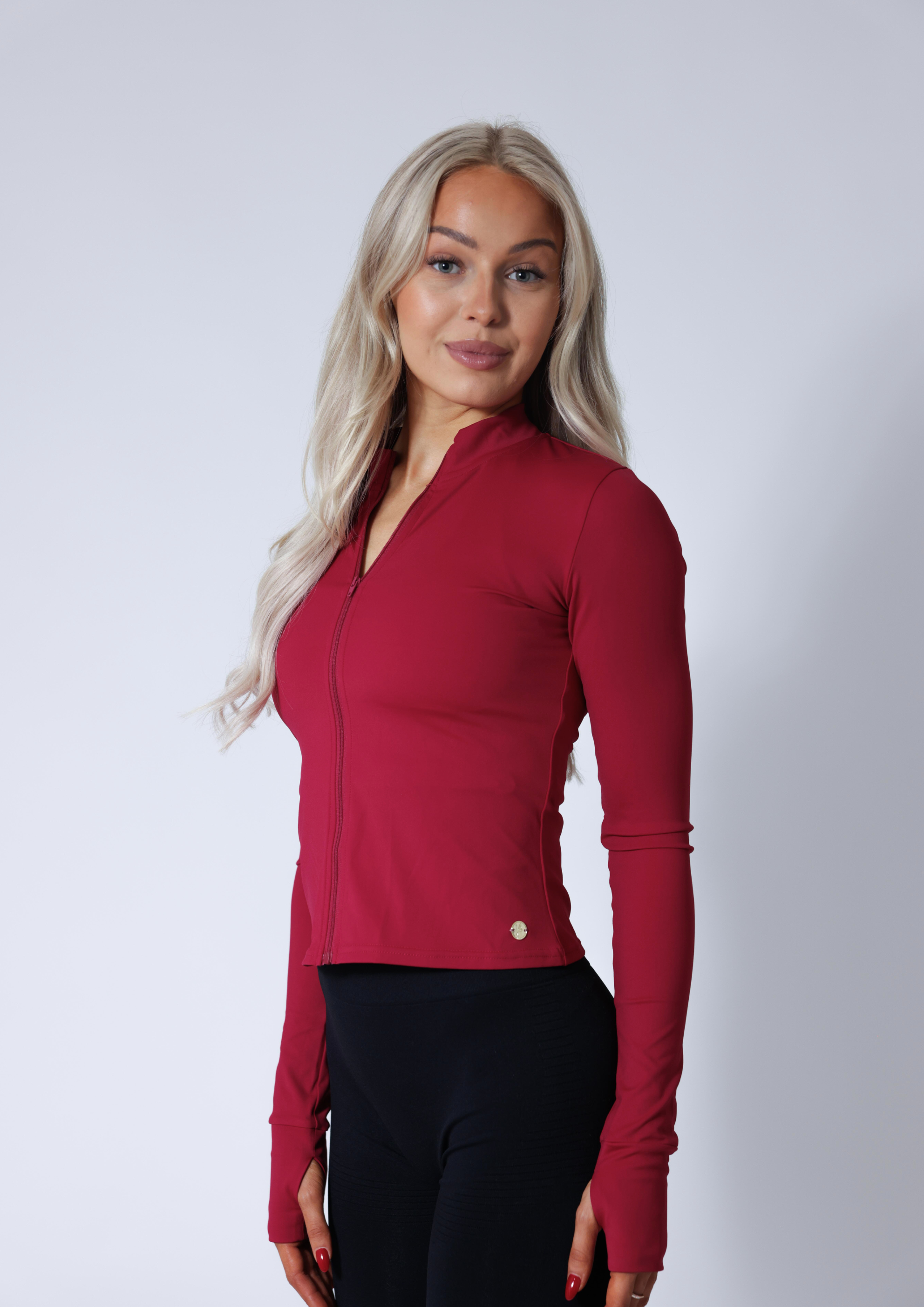 Zip Up Jacket - Raspberry Red