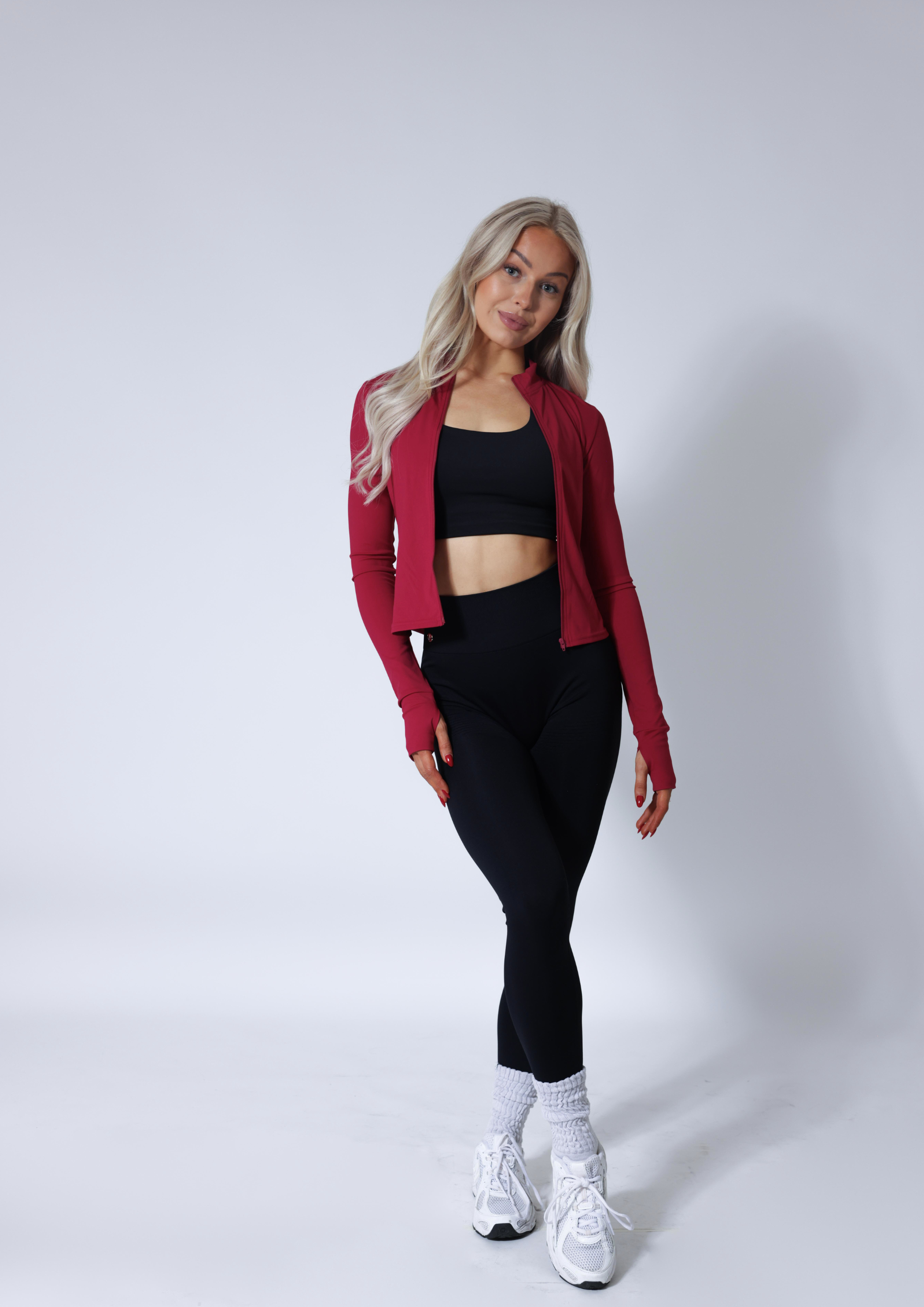 Zip Up Jacket - Raspberry Red