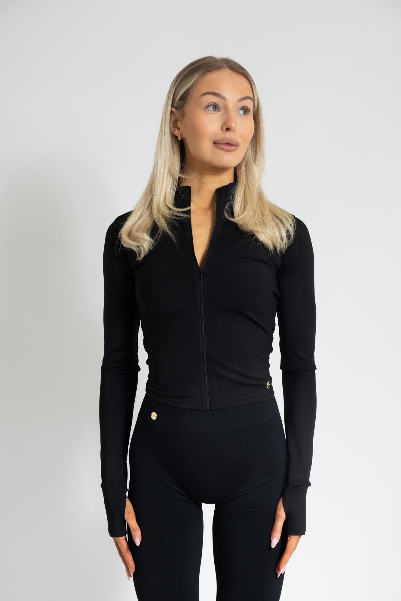 Zip Up Jacket - Black