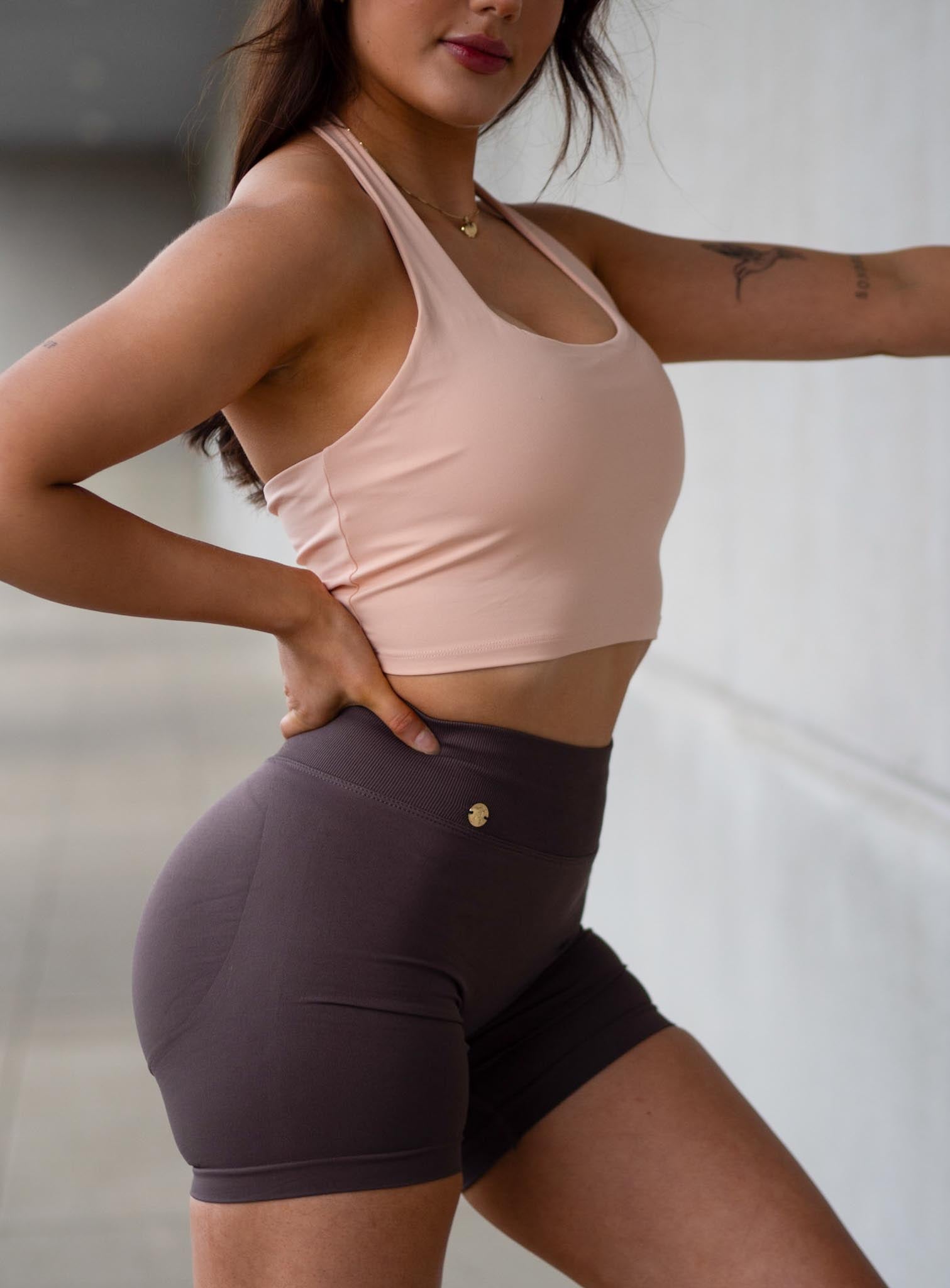 Halterneck Top - Apricot Blush