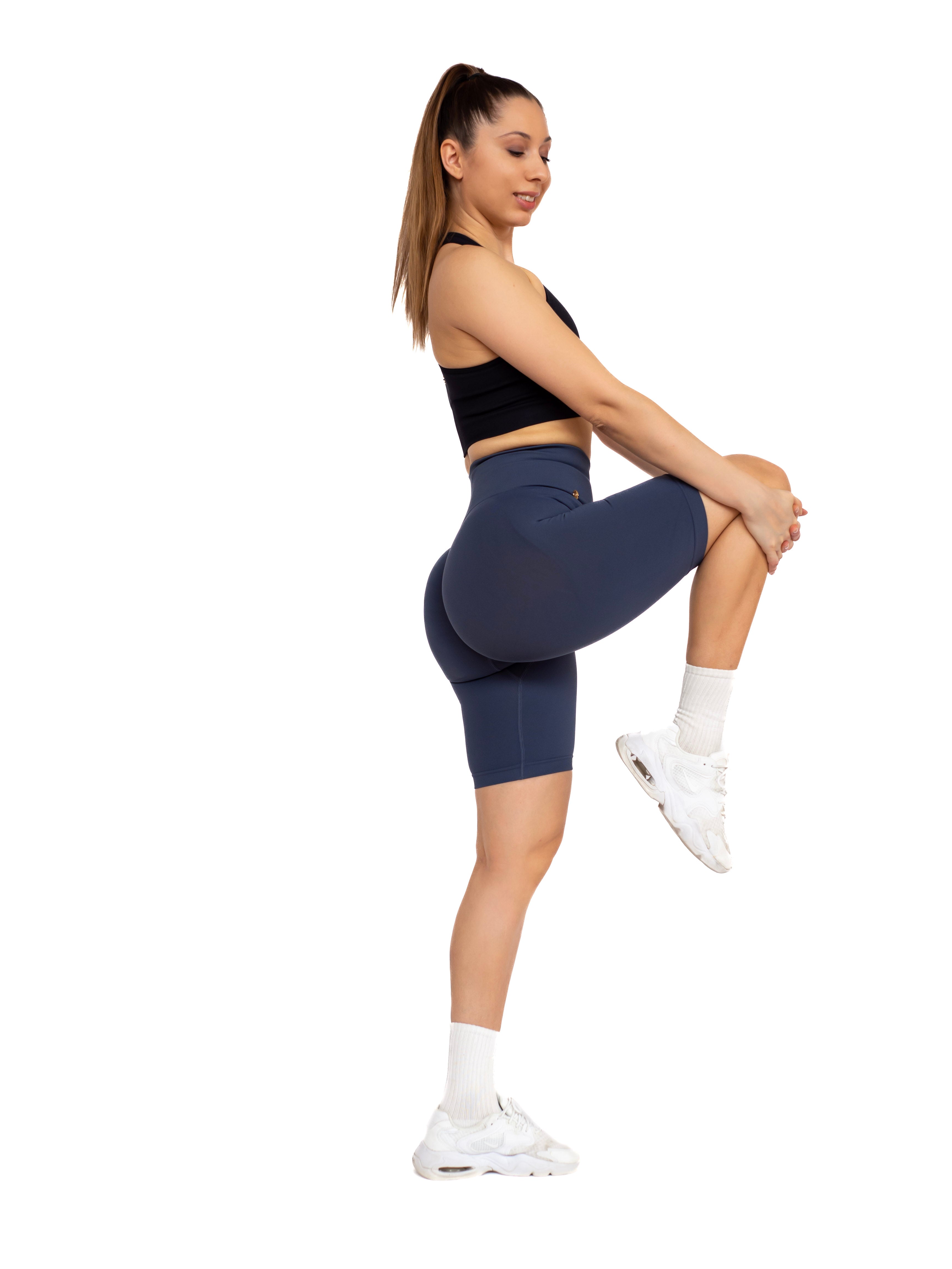 Peachy Biker Shorts - Blueberry