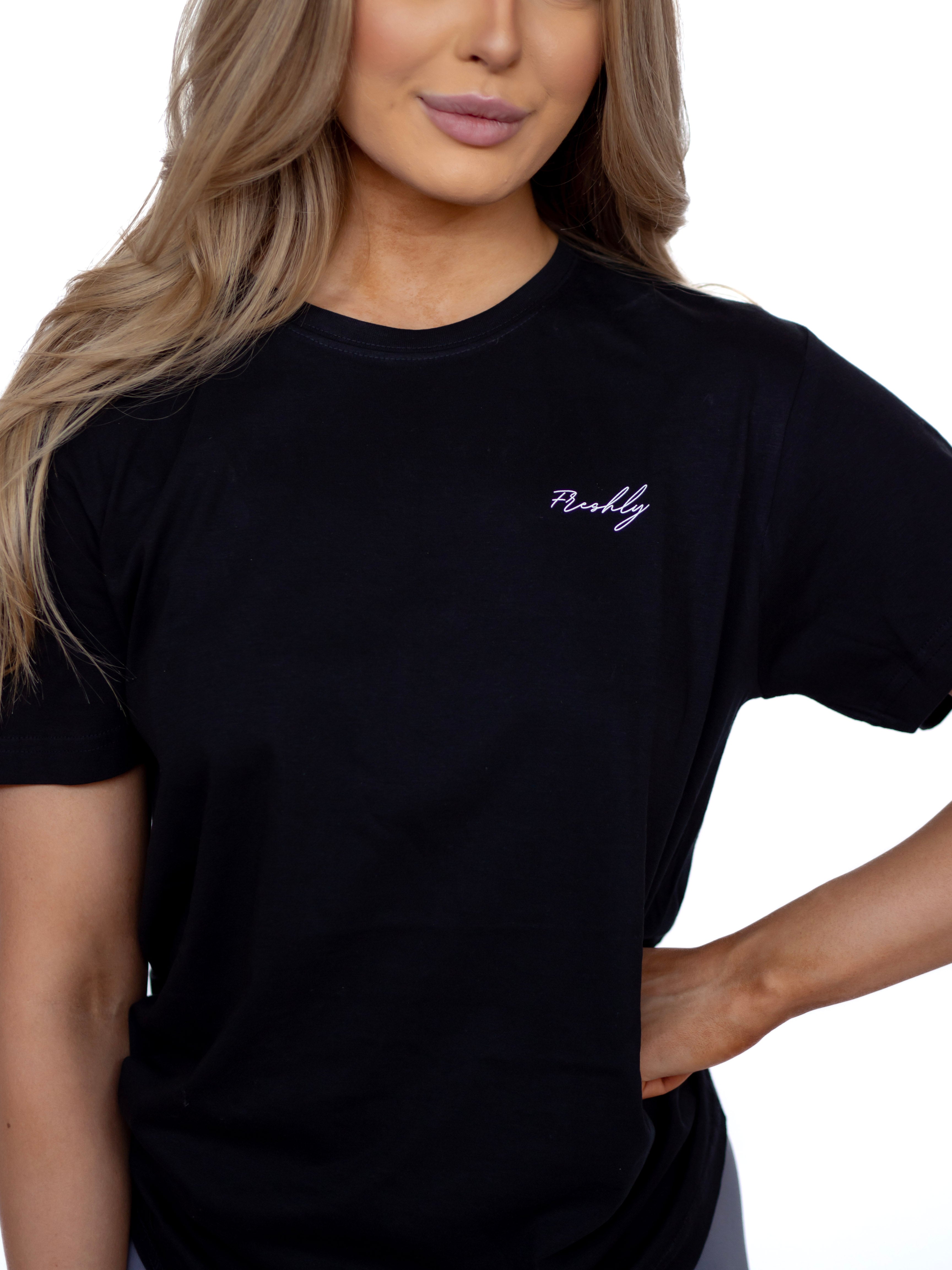 PUMP COVER OVERSIZED TEE - GRAPHIC VIOLET
