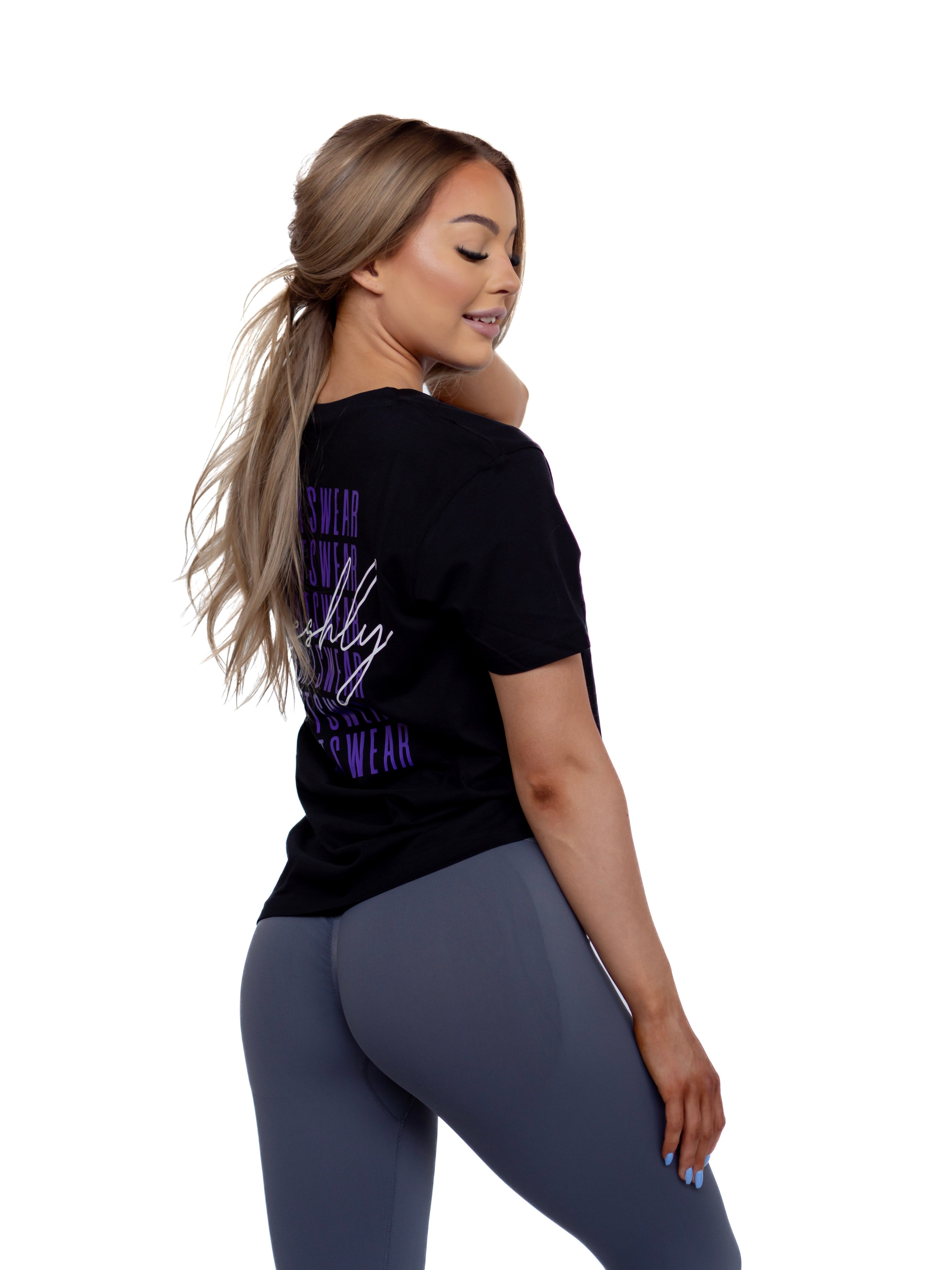 PUMP COVER OVERSIZED TEE - GRAPHIC VIOLET