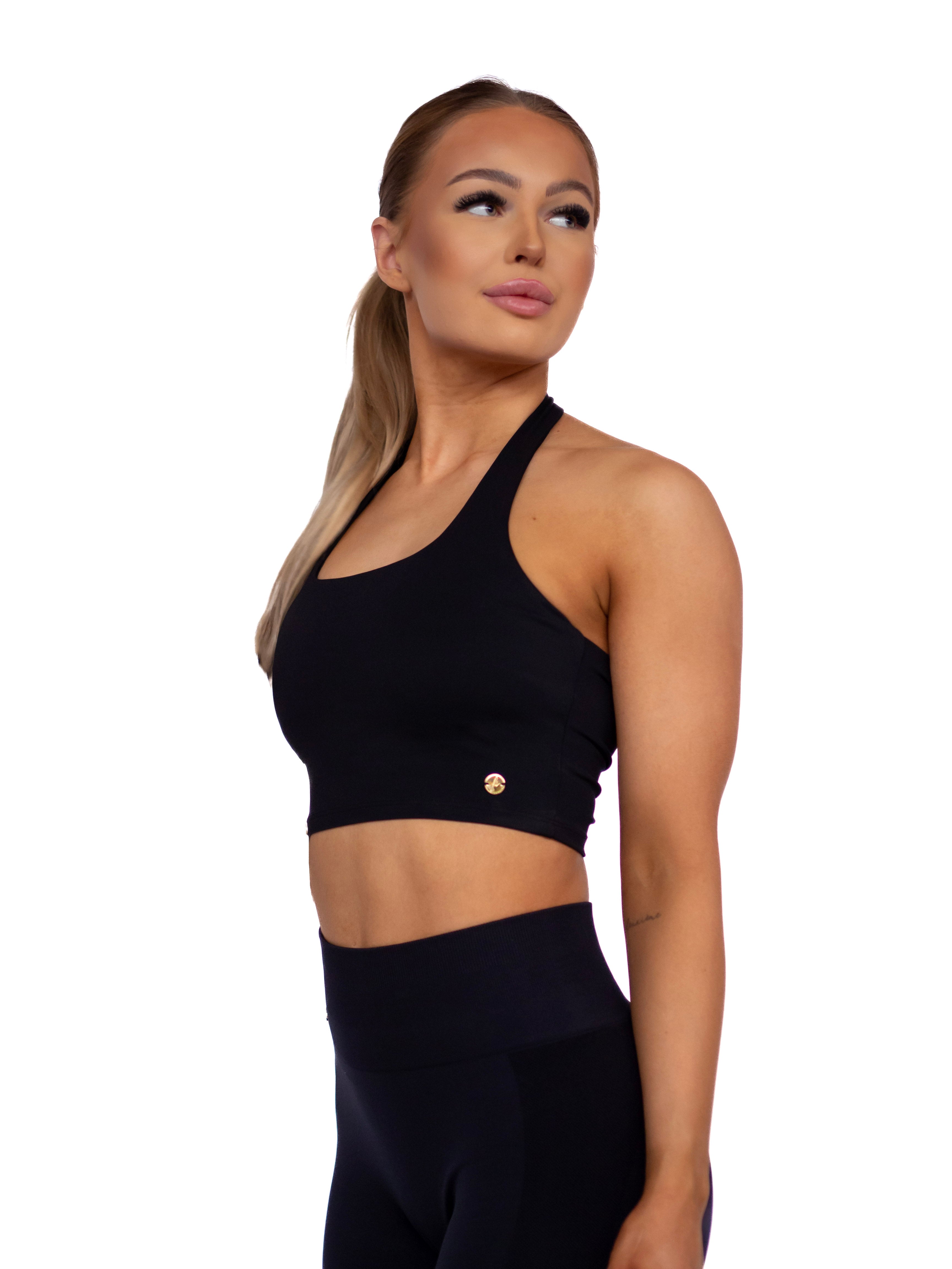 Halterneck Top - Black