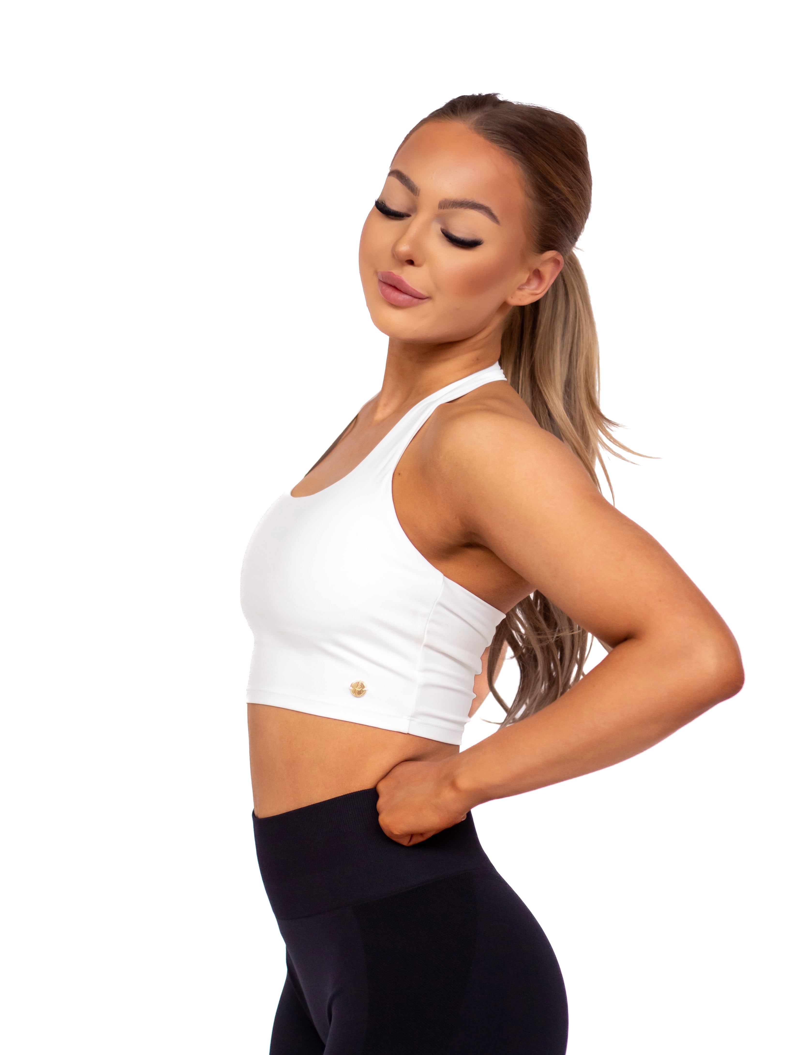 Halterneck Top - White