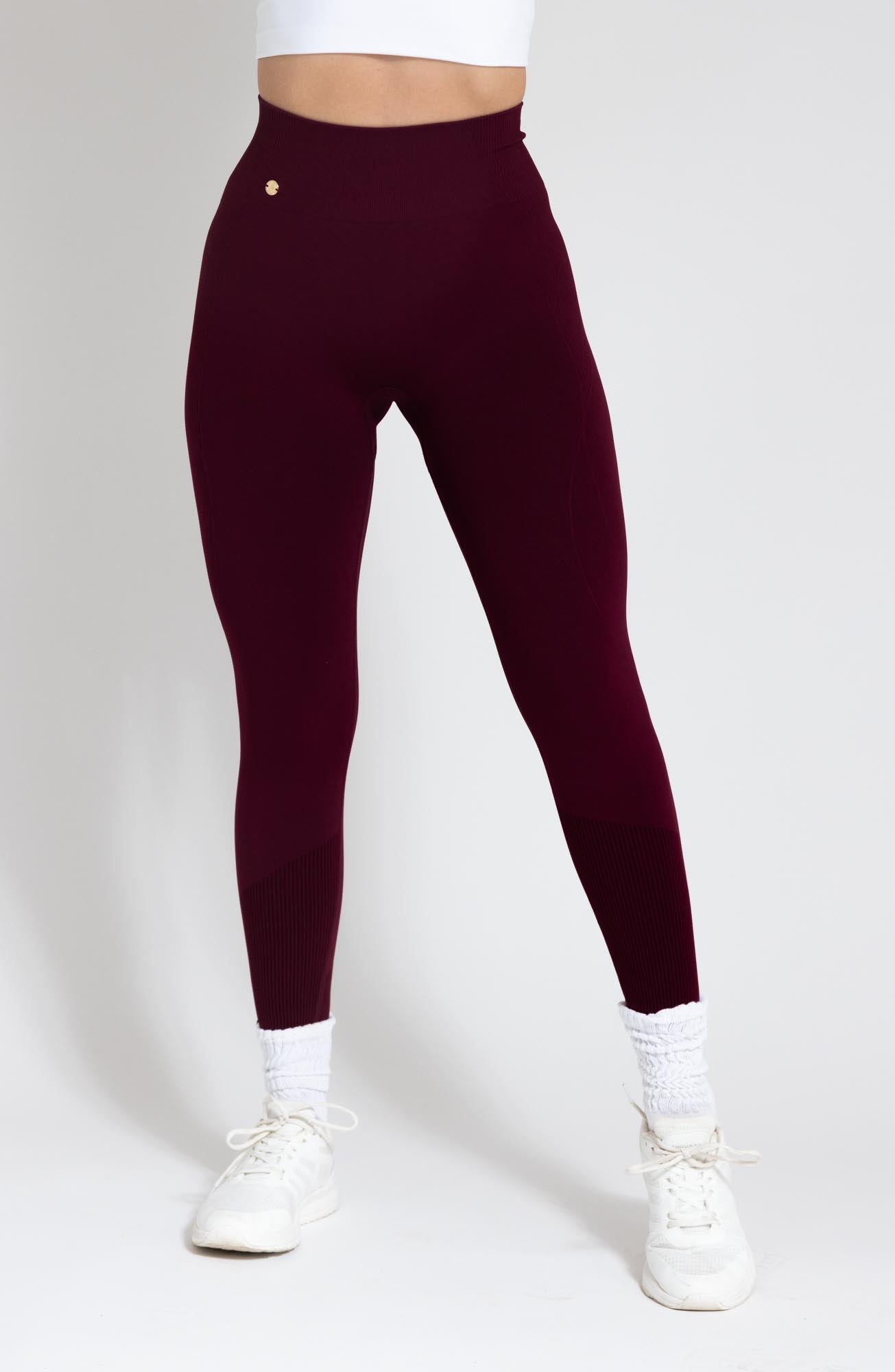 Evolve Contour Tights - Cherry Red