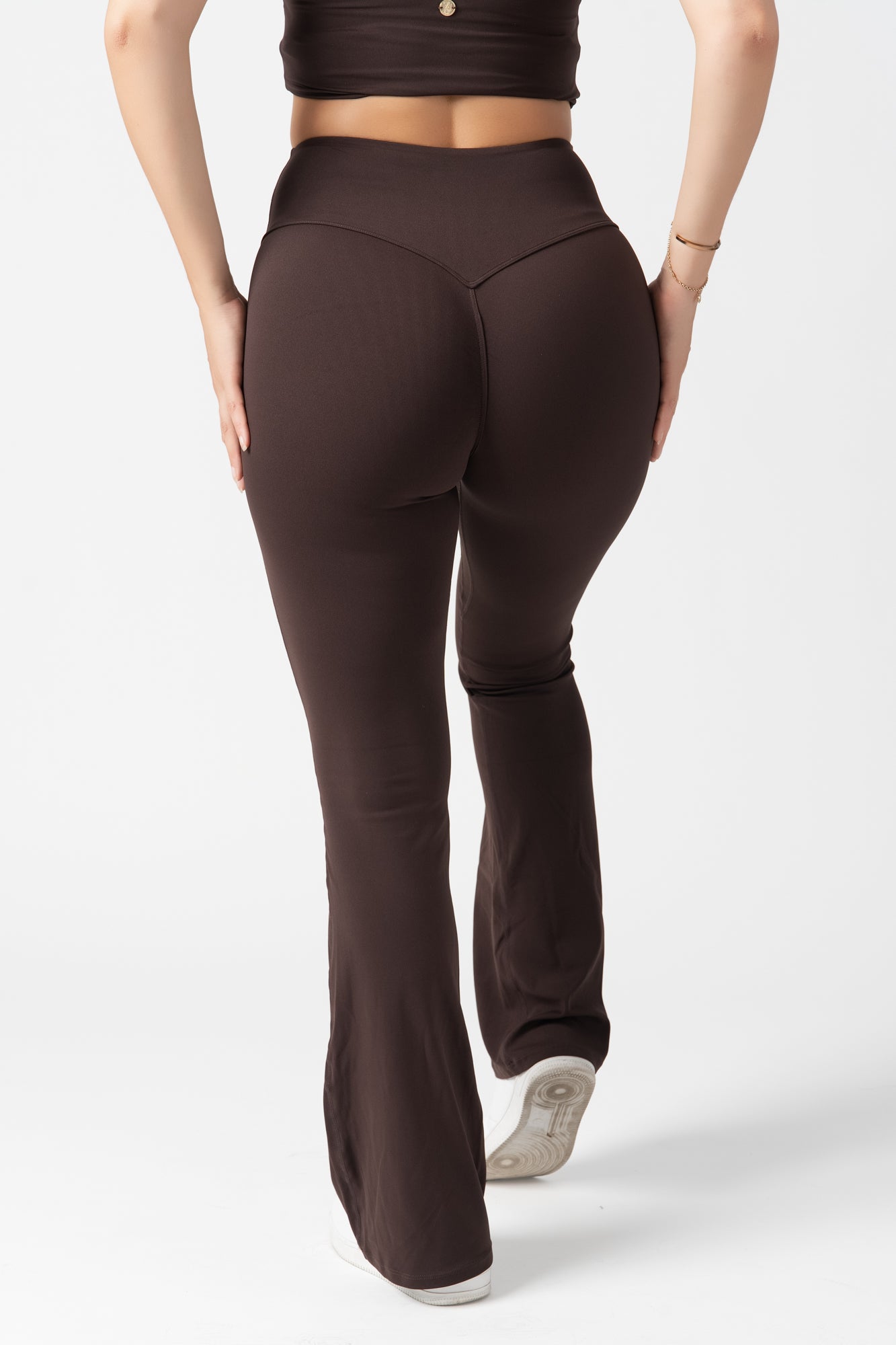 Core Flare Tights - Dark Brown