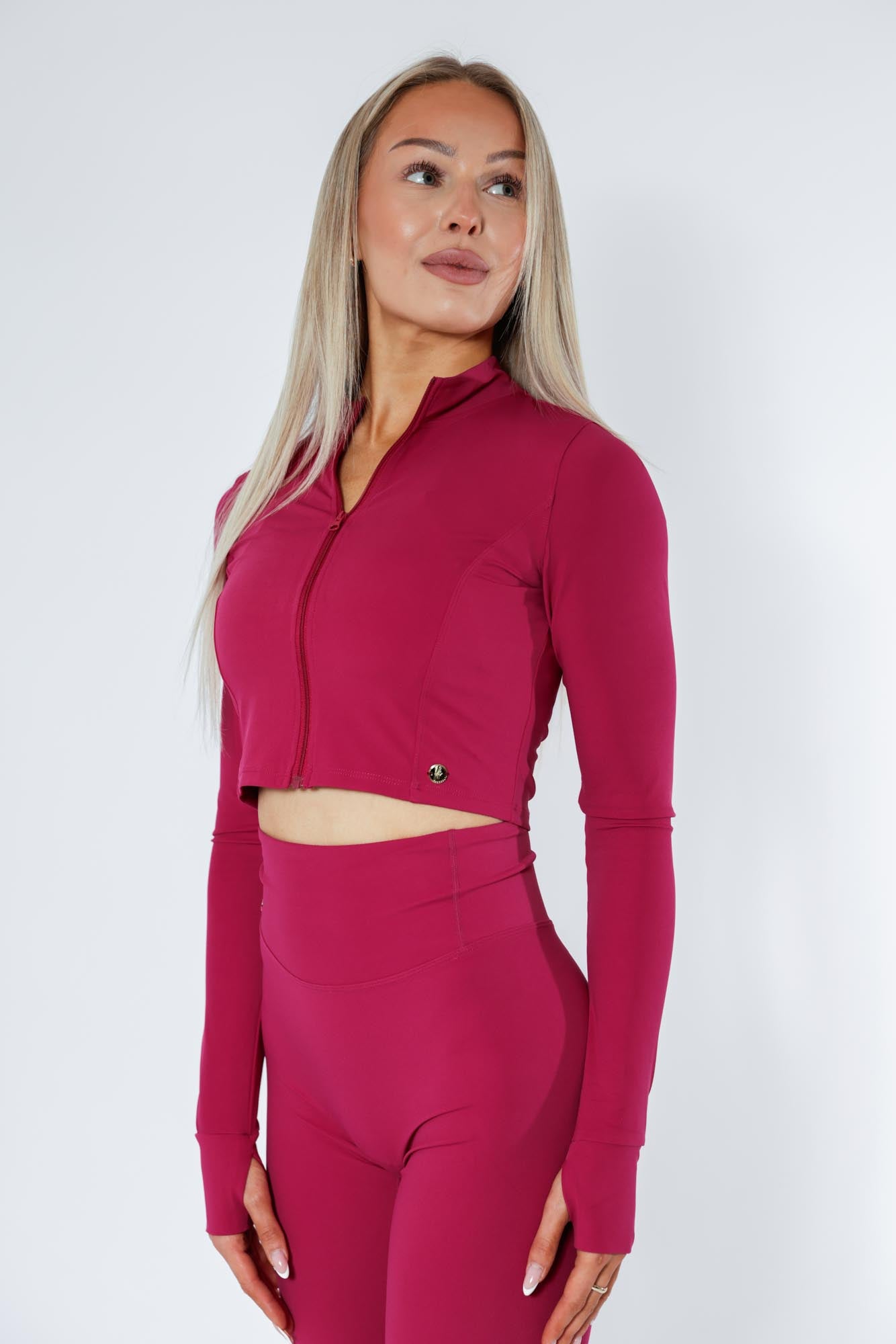 Core Zipper Jacket - Raspberry Pink