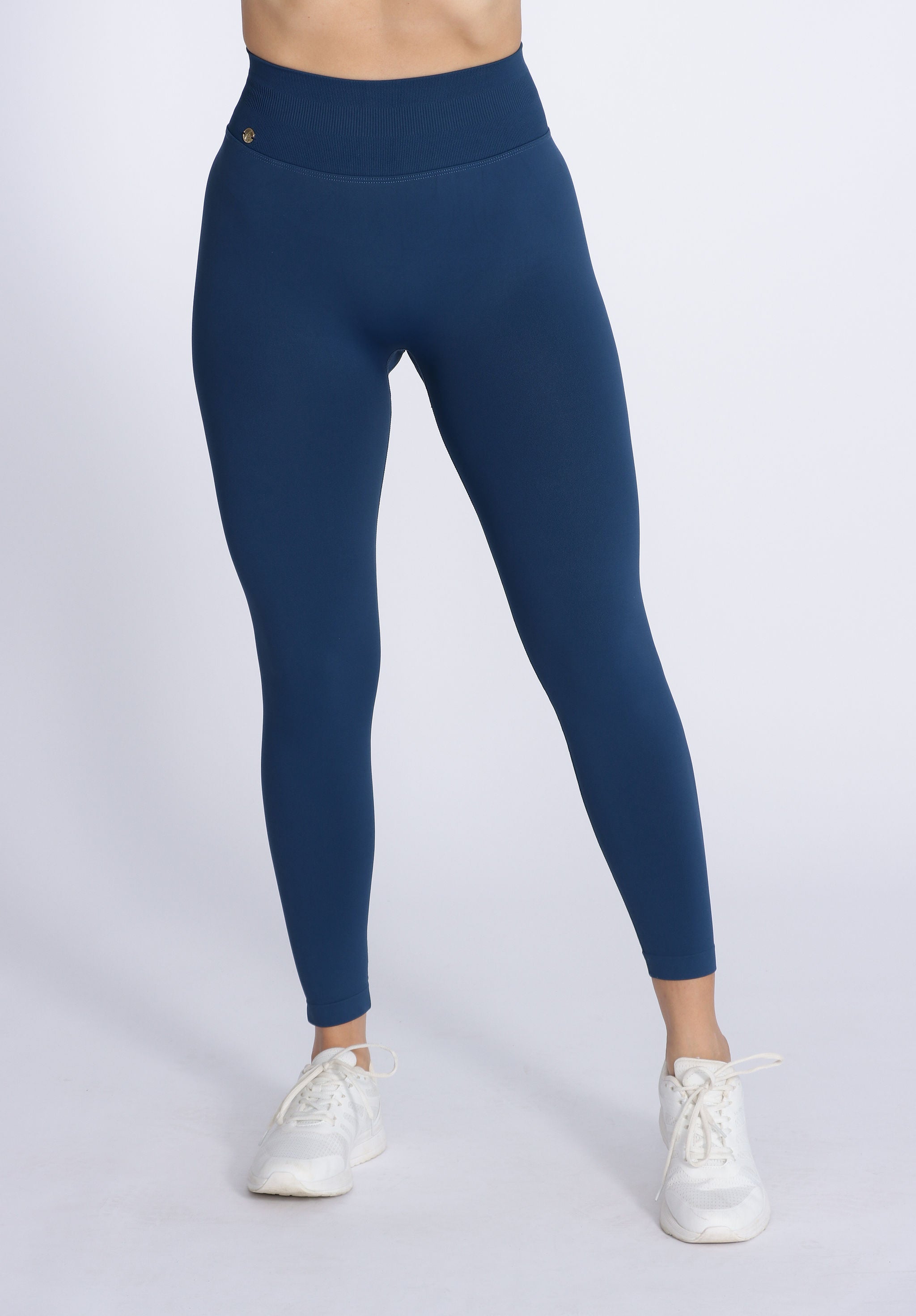 Shape Seamless Tights - Teal Blue