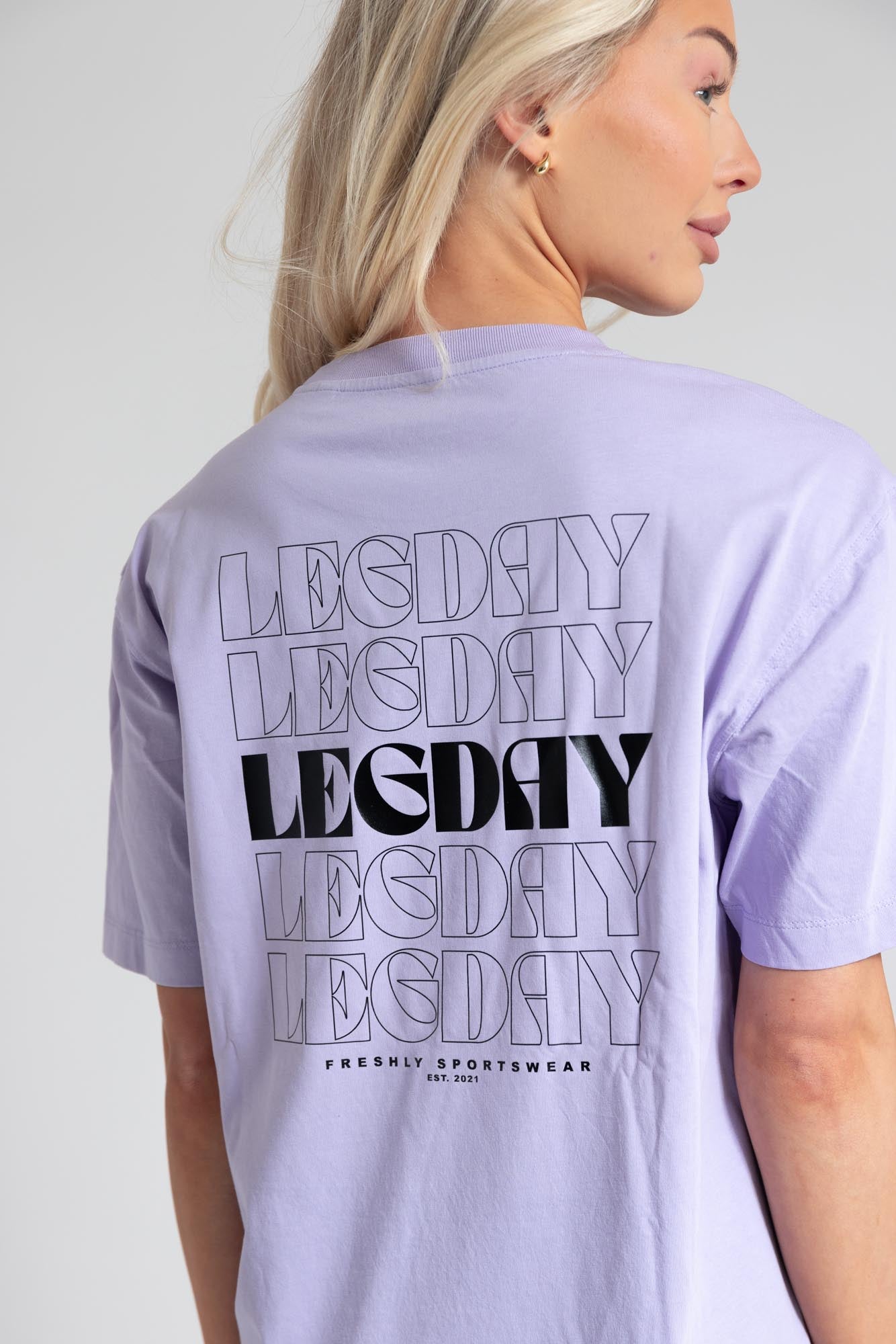 PUMP COVER OVERSIZED TEE - Lavender Dream