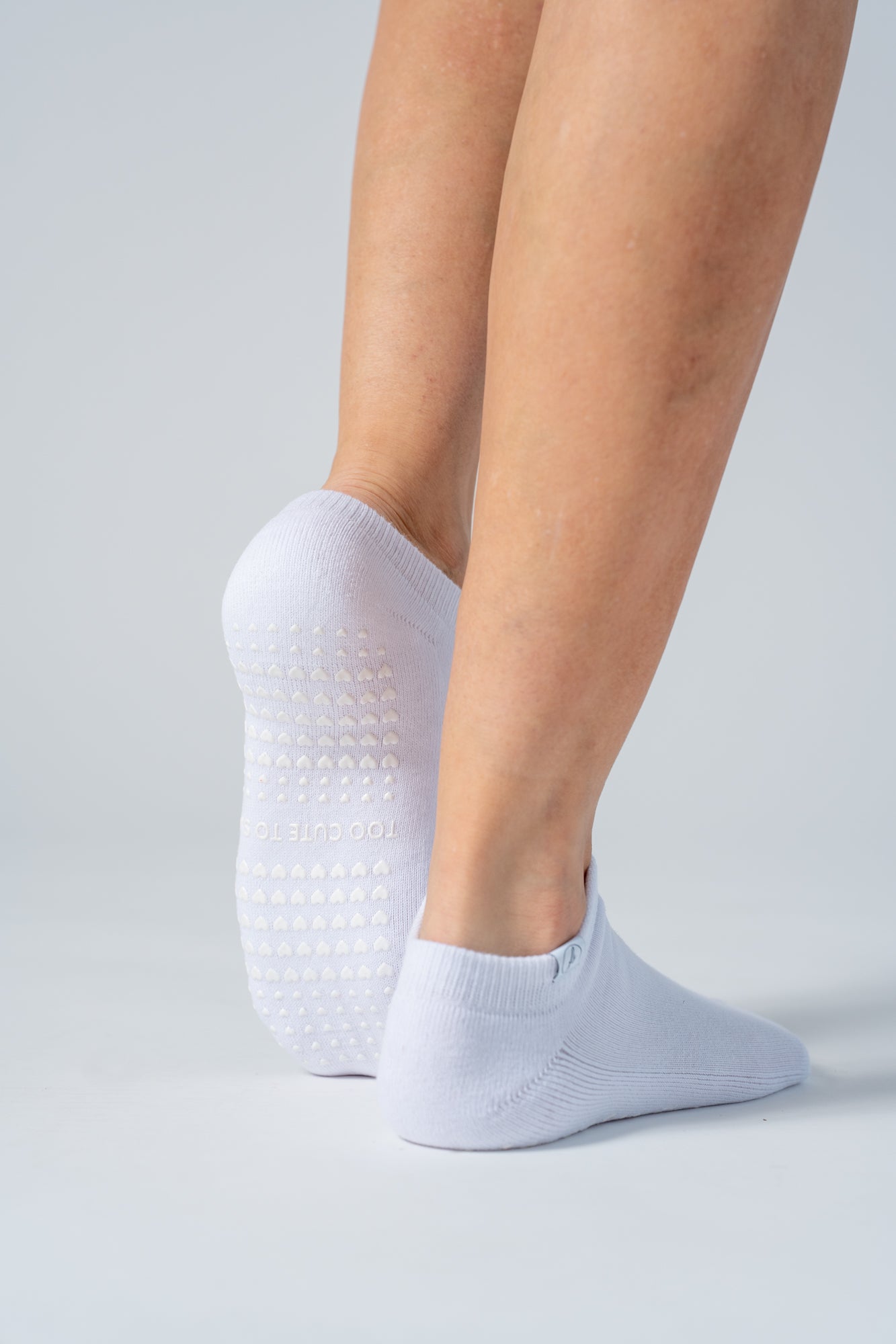 FRESHLY Ankle Grip Socks - Too Cute To Slip with White Logo