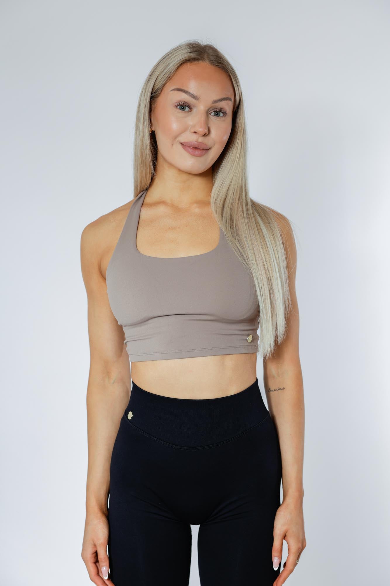 Halterneck Top - Mocha