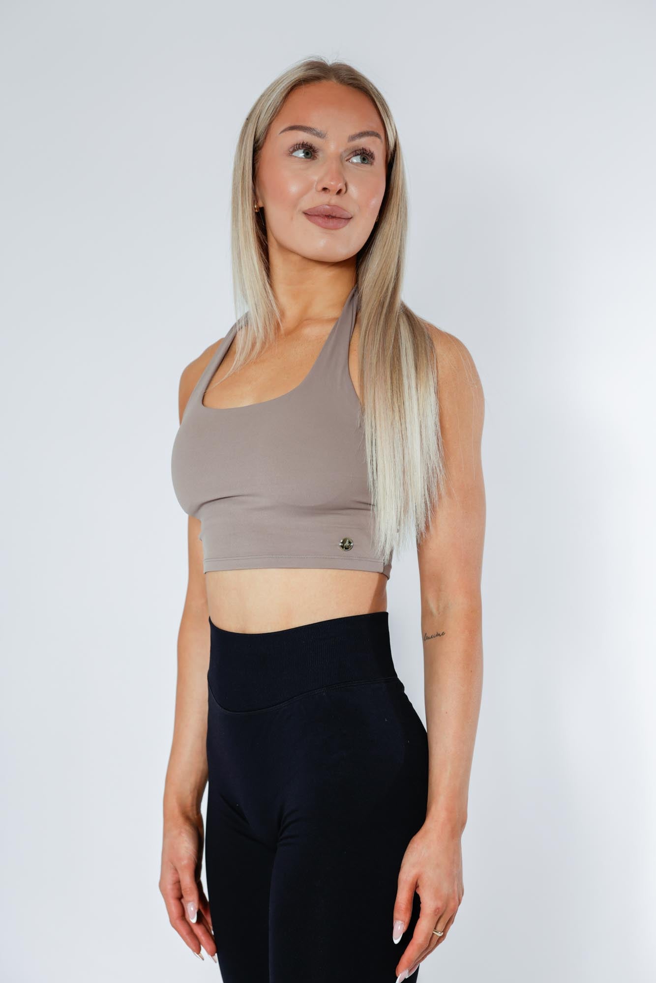 Halterneck Top - Mocha