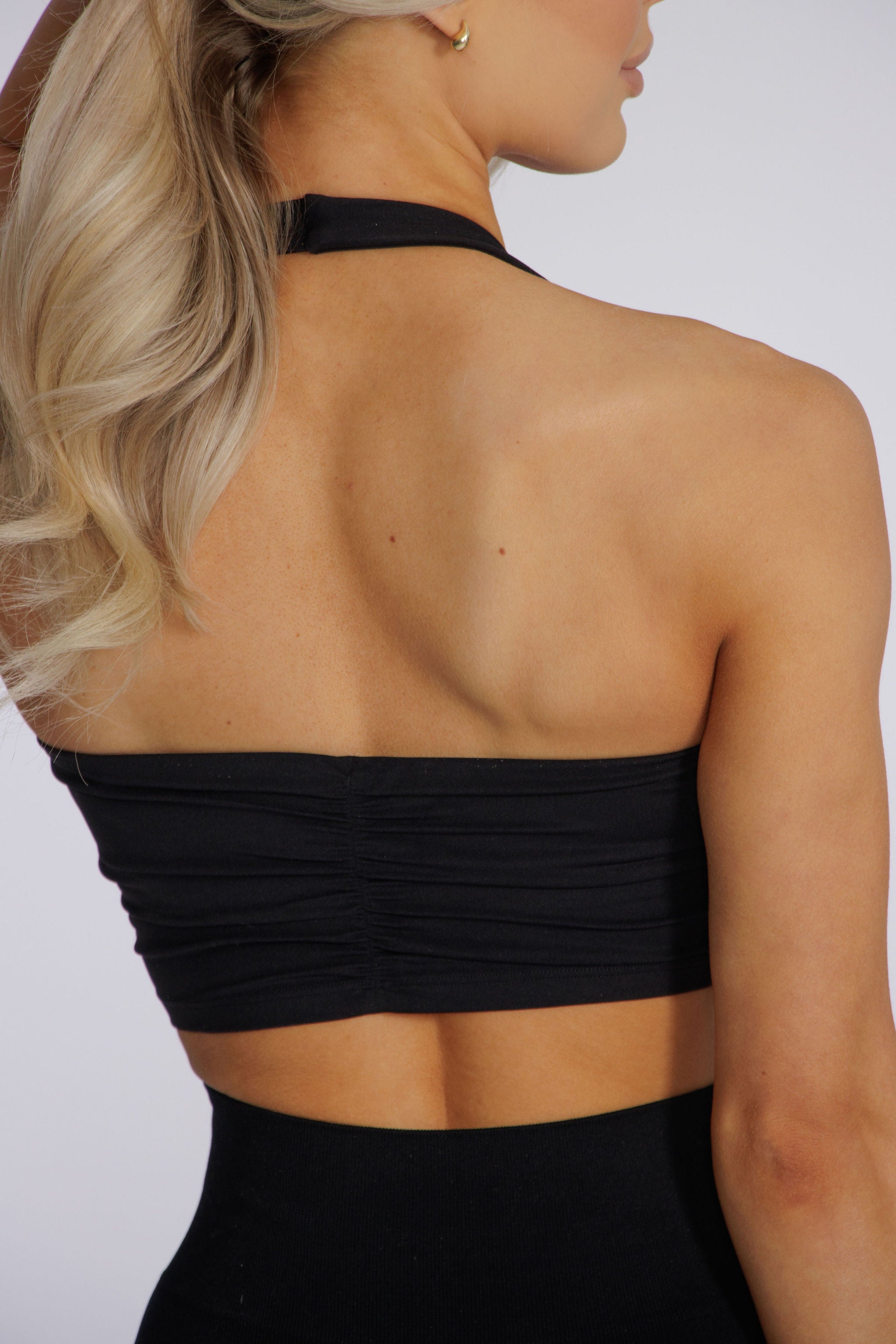 Halterneck Top - Black