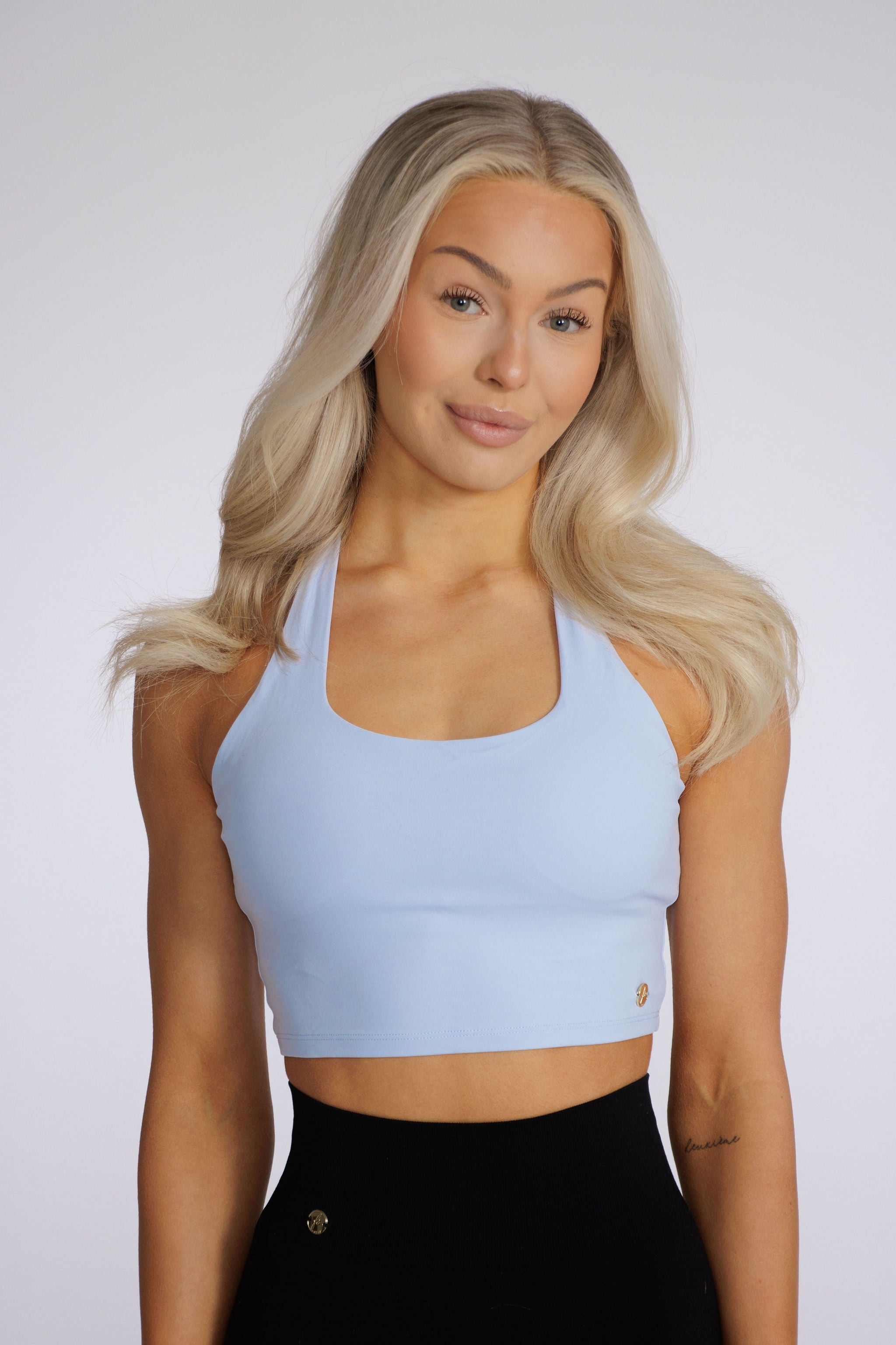 Halterneck Top - Butterfly Blue