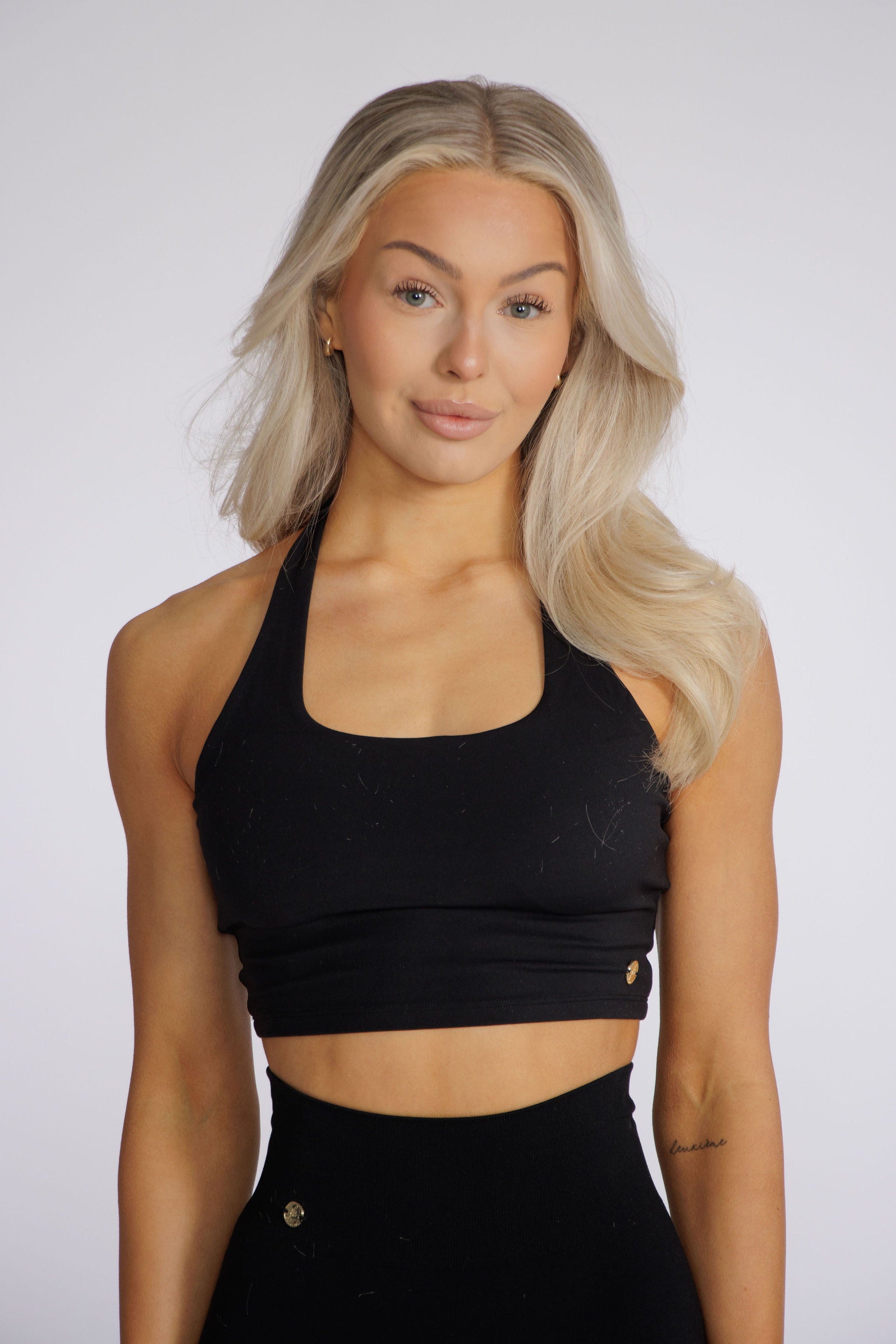 Halterneck Top - Black