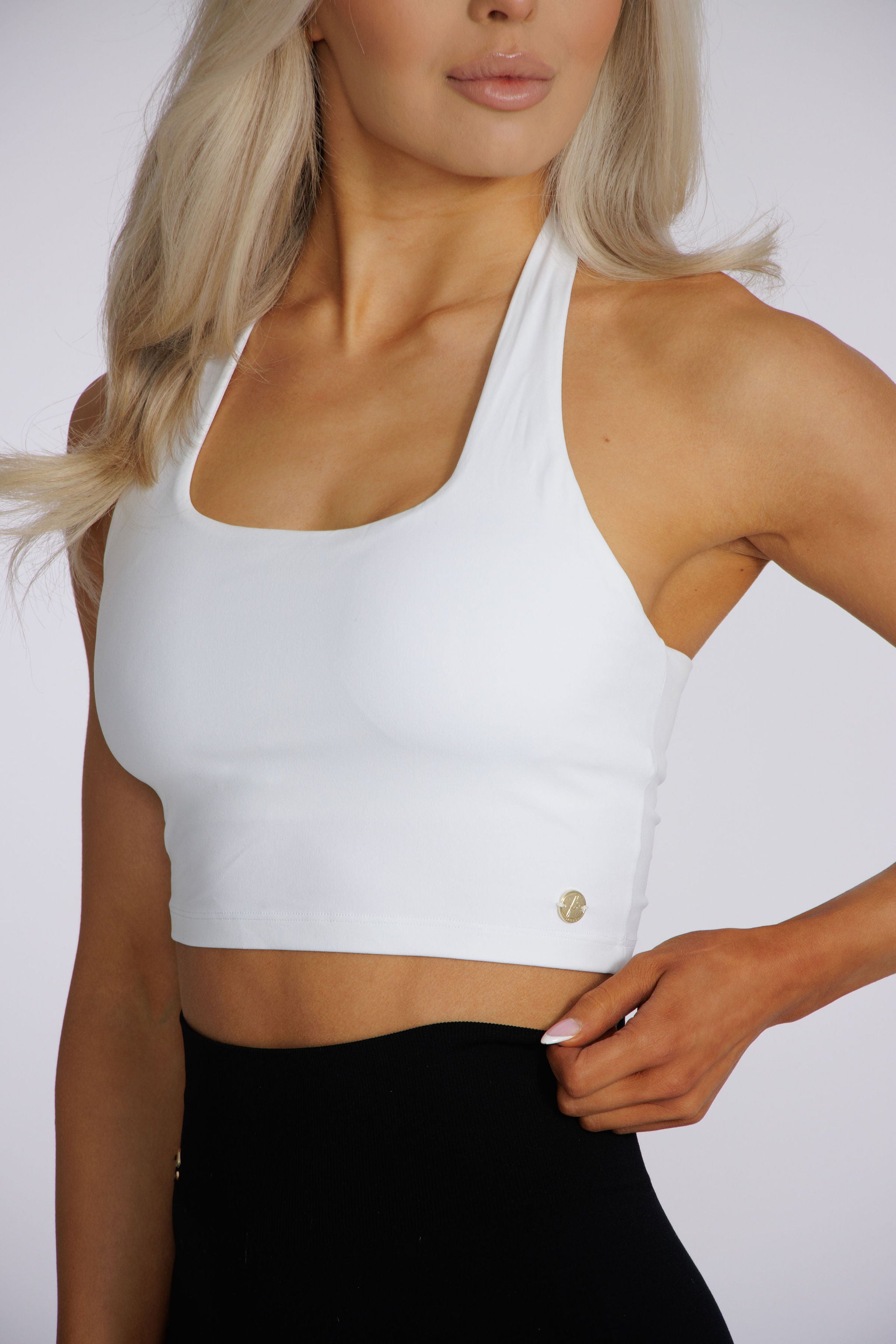 Halterneck Top - White