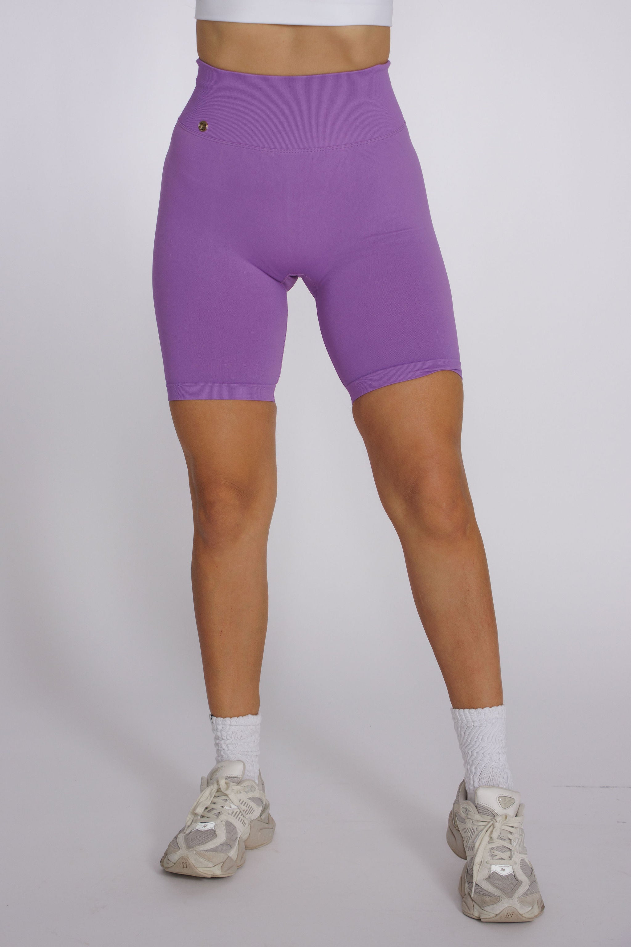 Perfect Peachy Biker Shorts - Bright Purple