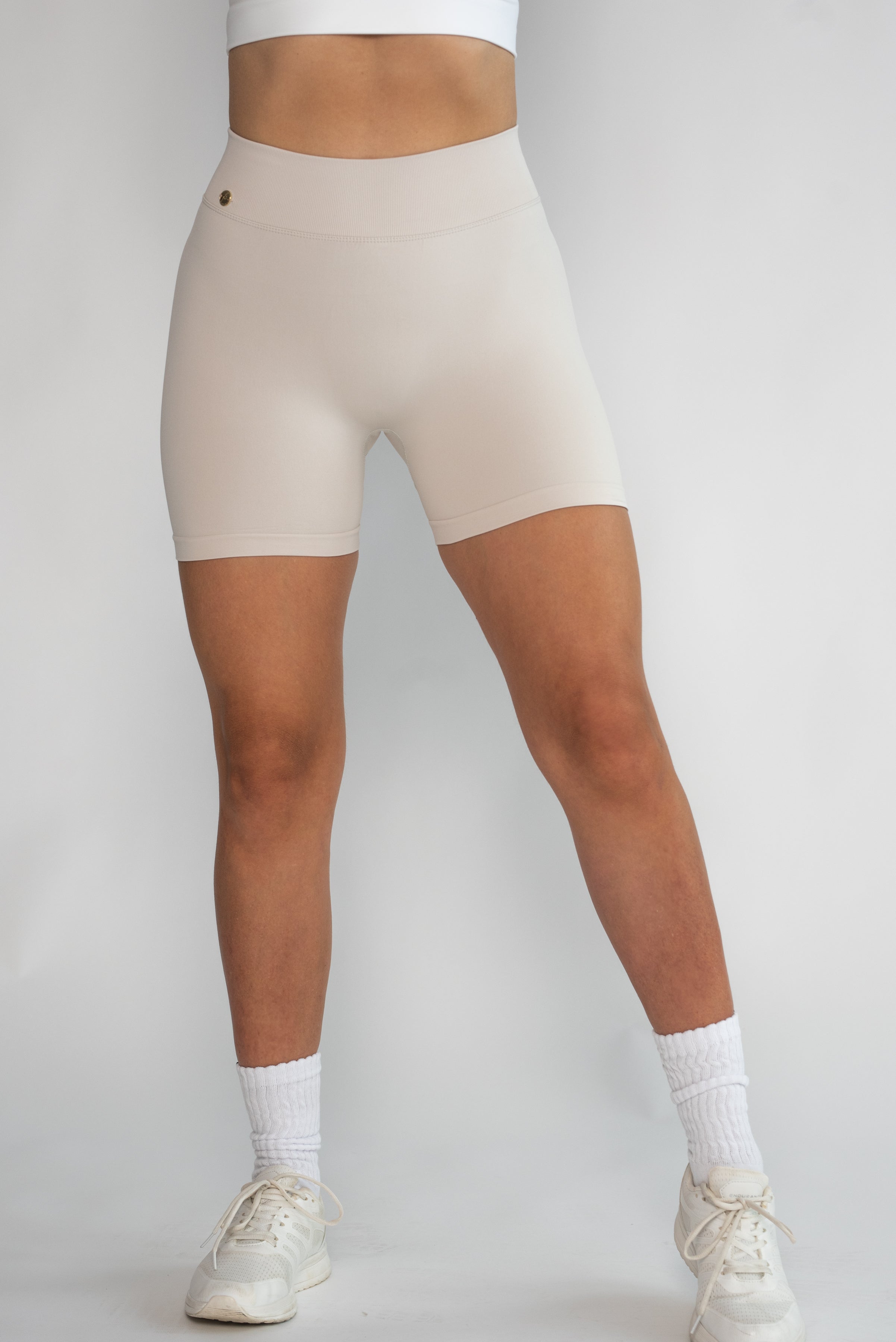 Perfect Peachy Shorts - Pearl Grey