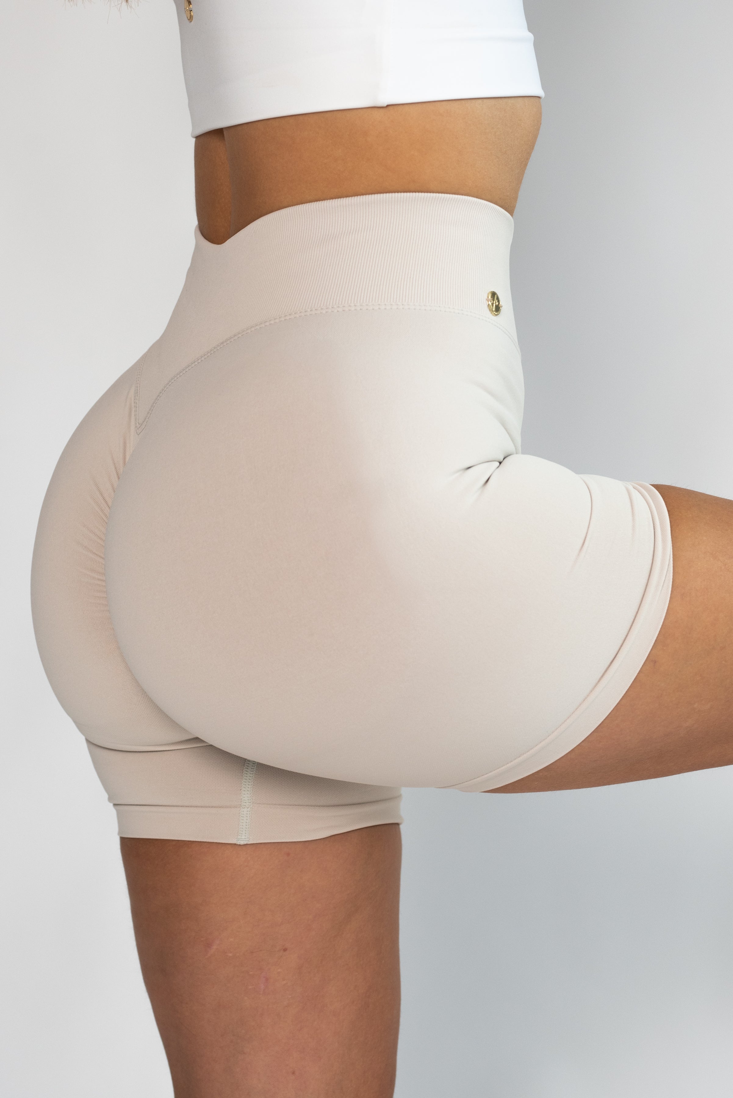 Perfect Peachy Shorts - Pearl Grey