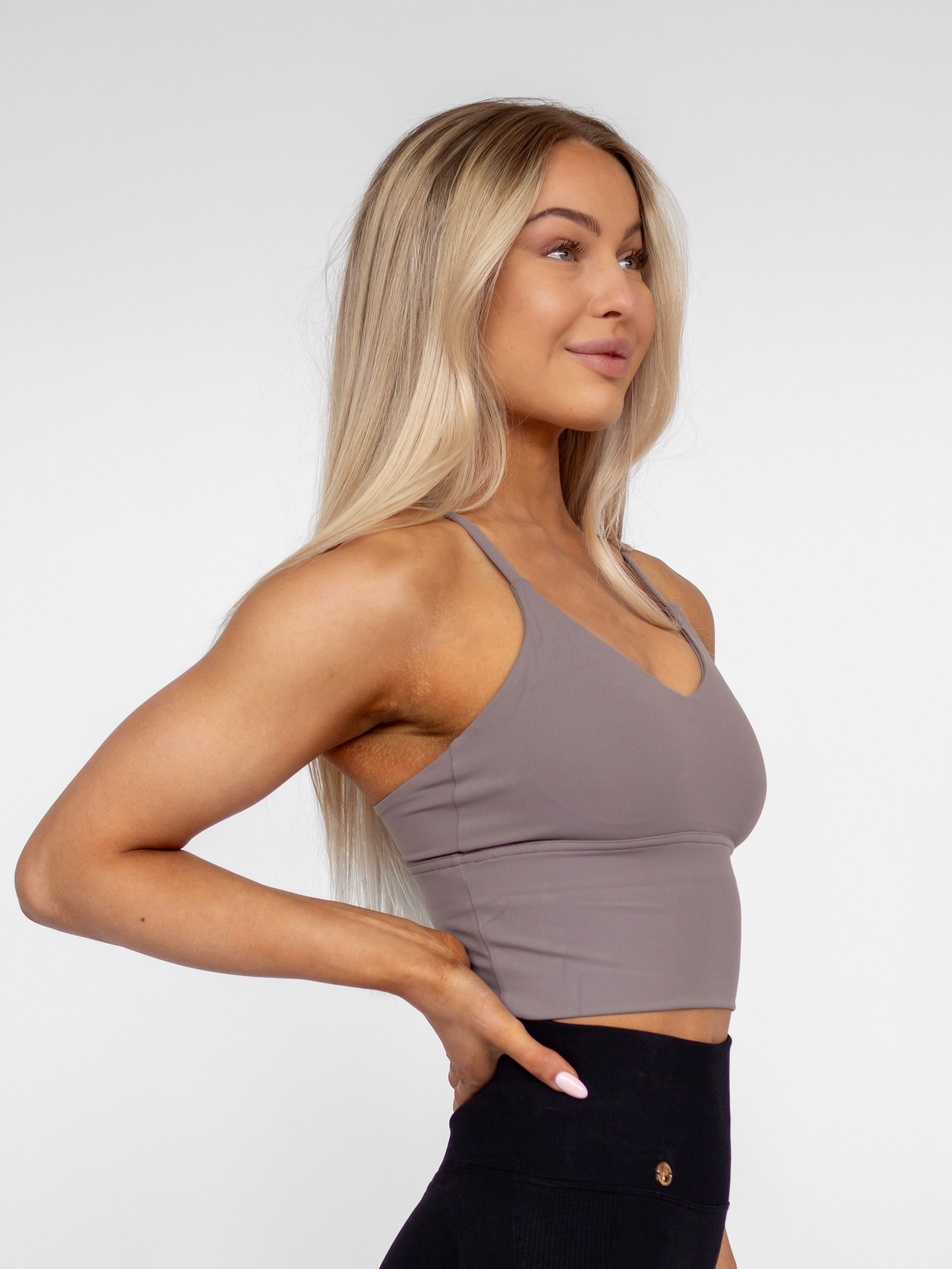 Perfect Back Top - Misty Taupe