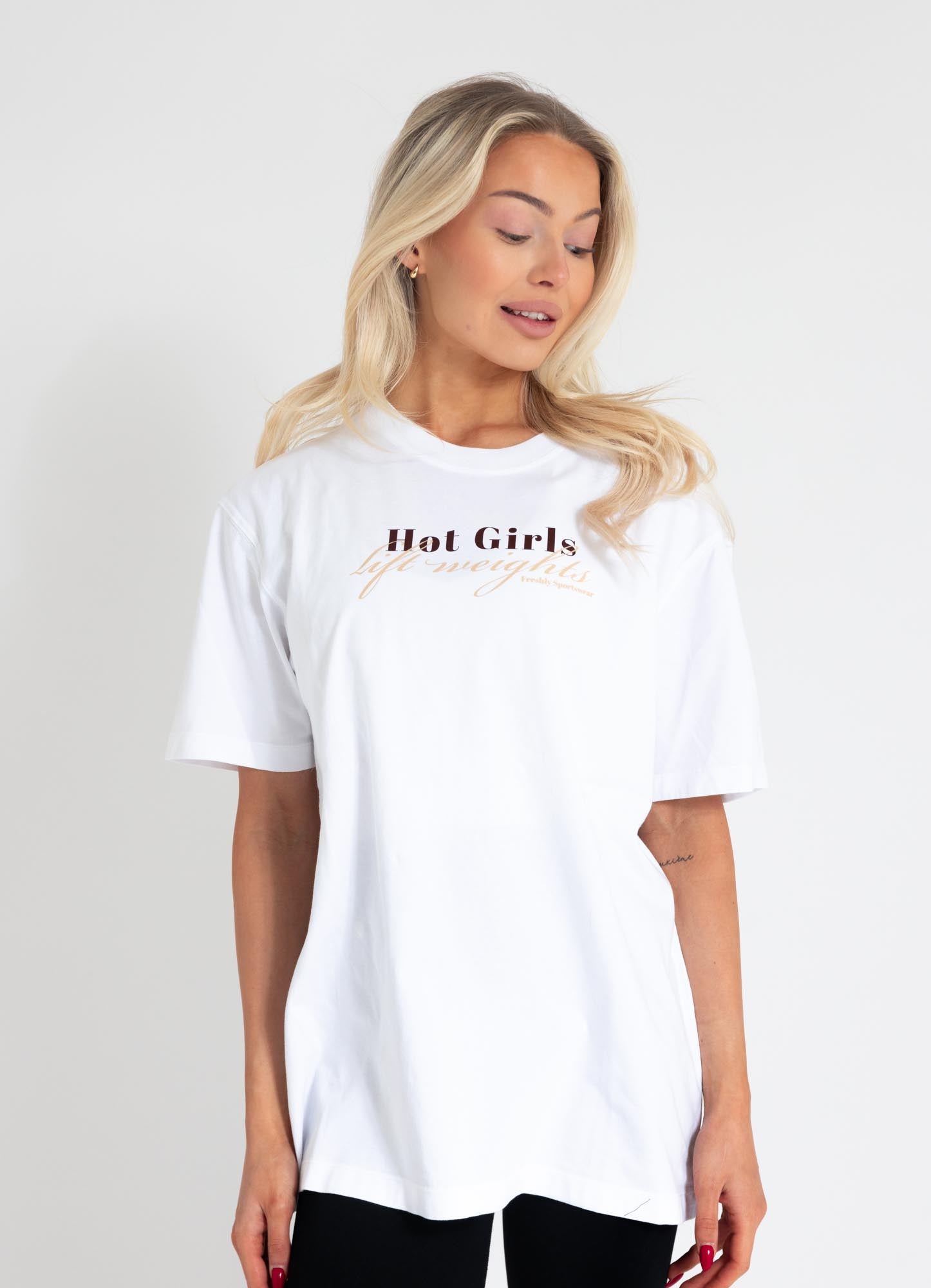 PUMP COVER OVERSIZED TEE - Pure White