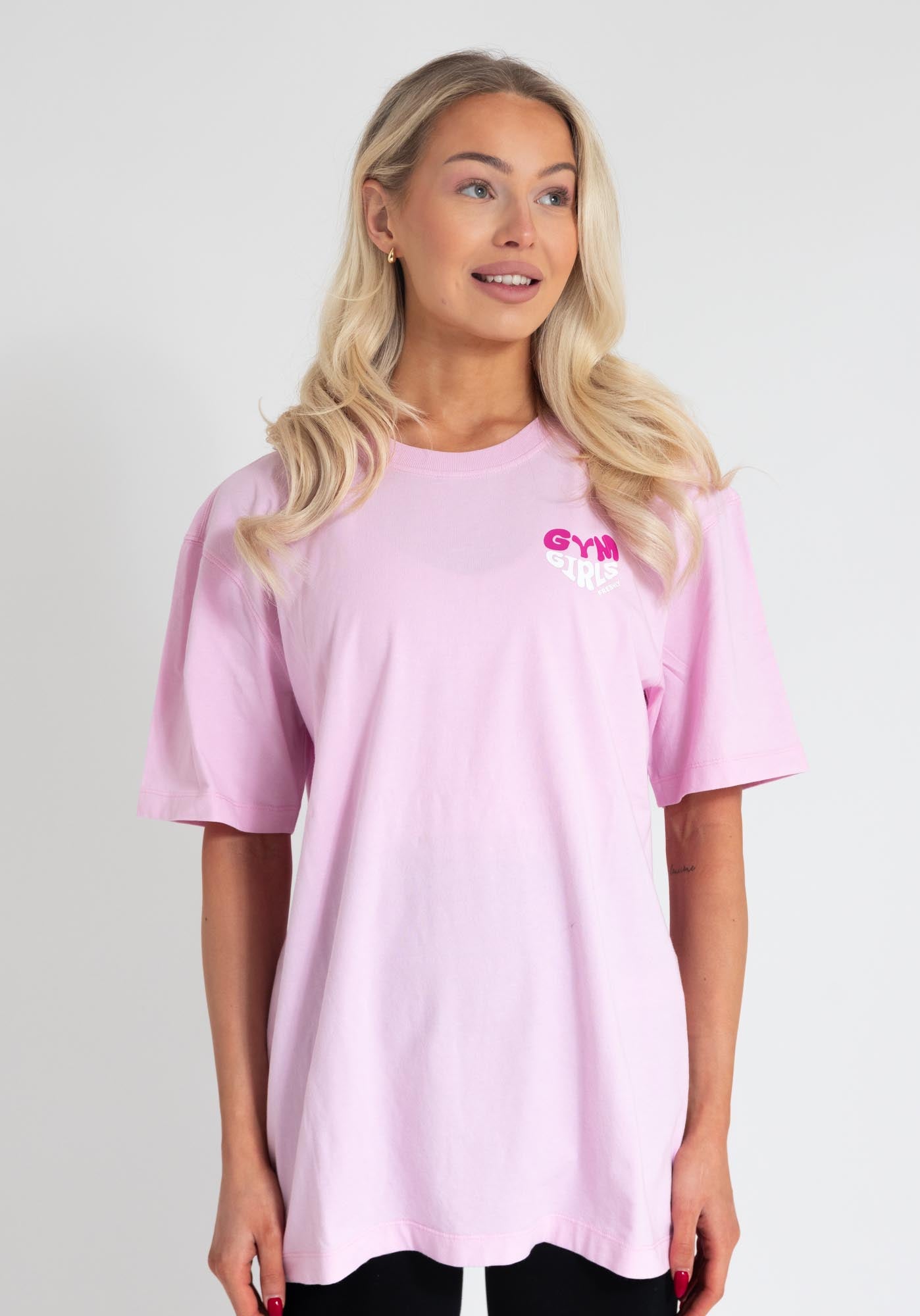 PUMP COVER OVERSIZED TEE - Sweet Pink