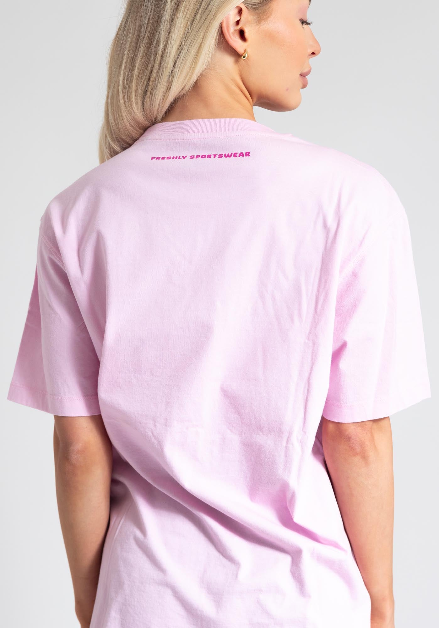 PUMP COVER OVERSIZED TEE - Sweet Pink