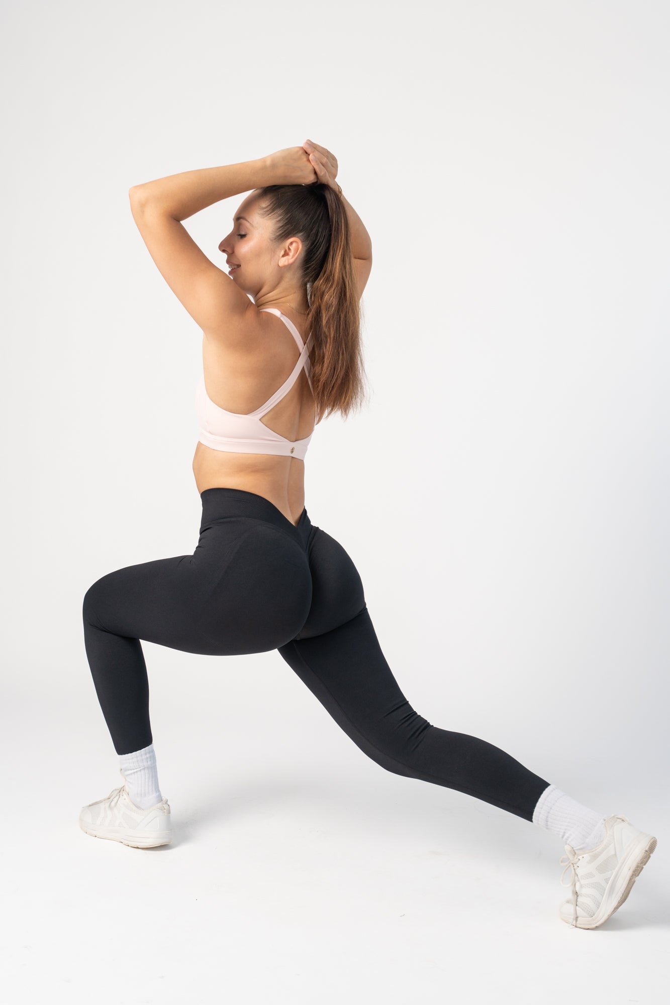 V-Waist Tights - Black