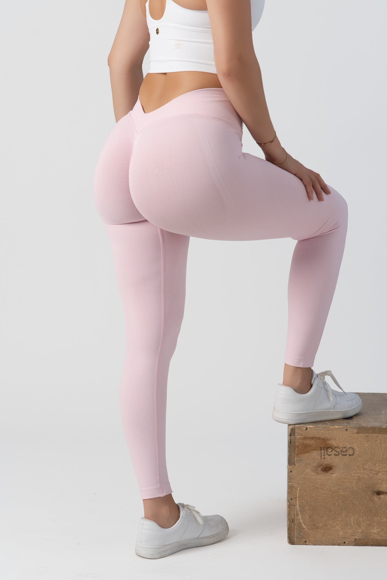 V-Waist Tights - Cherry Blossom