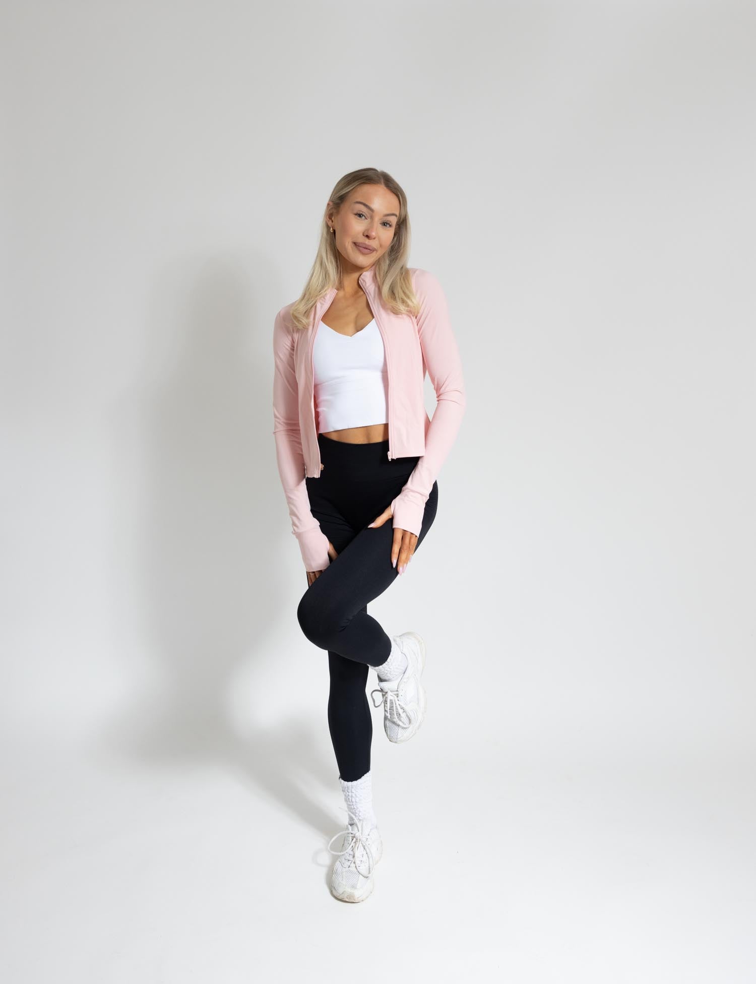 Zip Up Jacket - Strawberry Cream