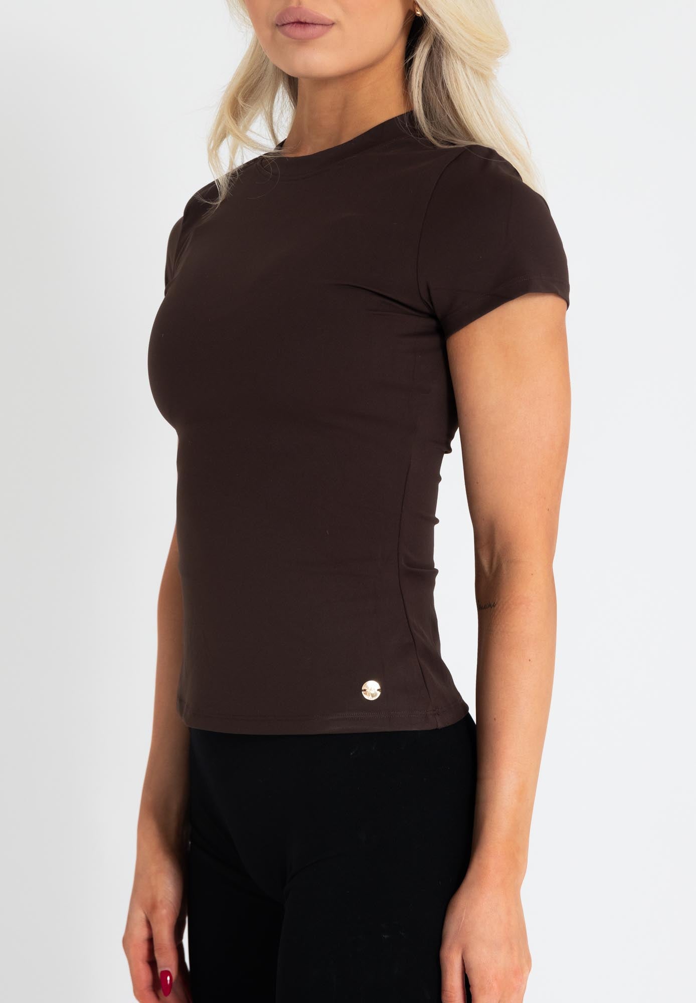 Sculpt T-shirt - Dark Brown