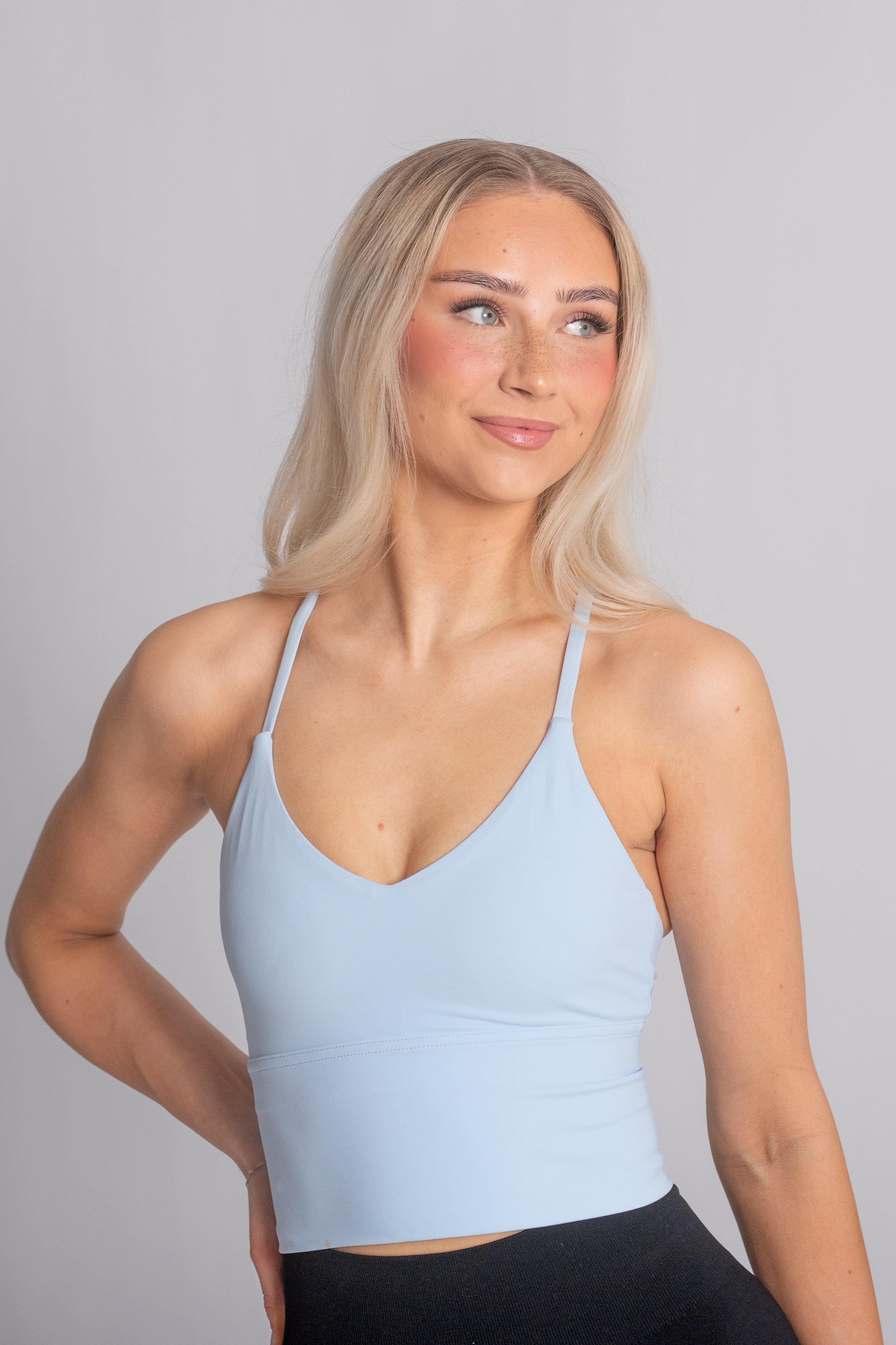 Perfect Back Top - Icy Blue