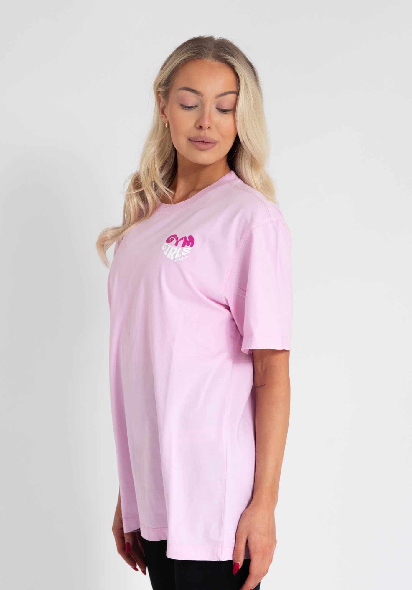 PUMP COVER OVERSIZED TEE - Sweet Pink