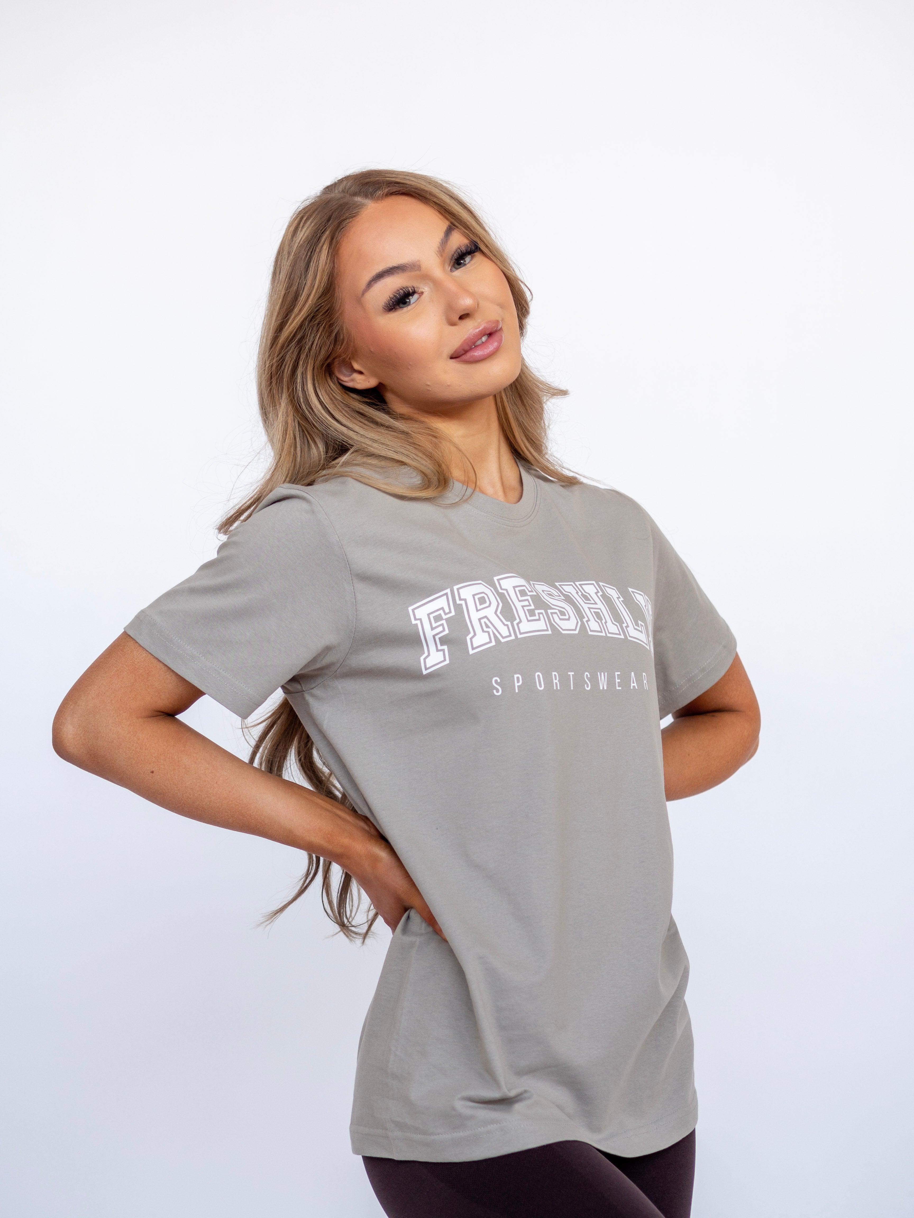 PUMP COVER OVERSIZED TEE - JERSEY MINERAL GREY