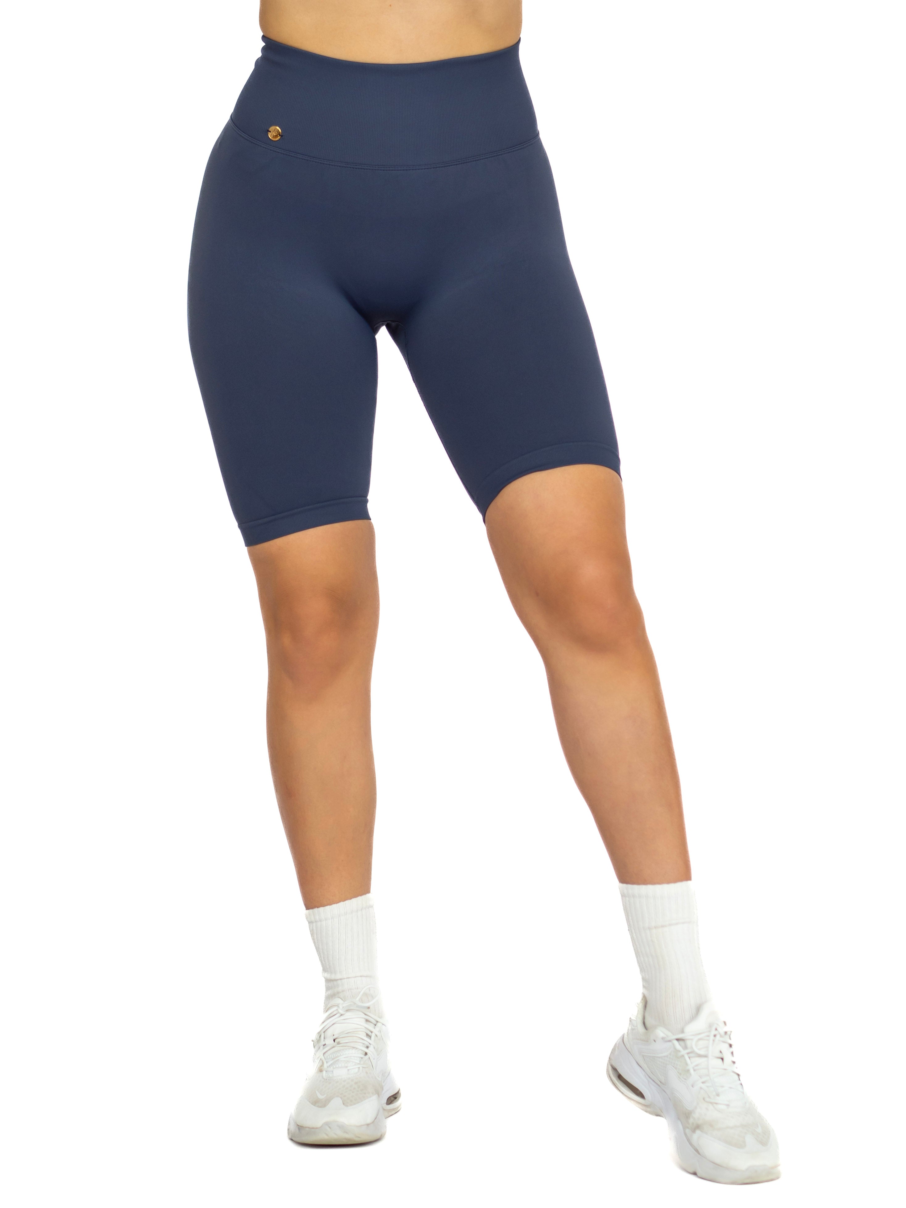 Perfect Peachy Biker Shorts - Blueberry